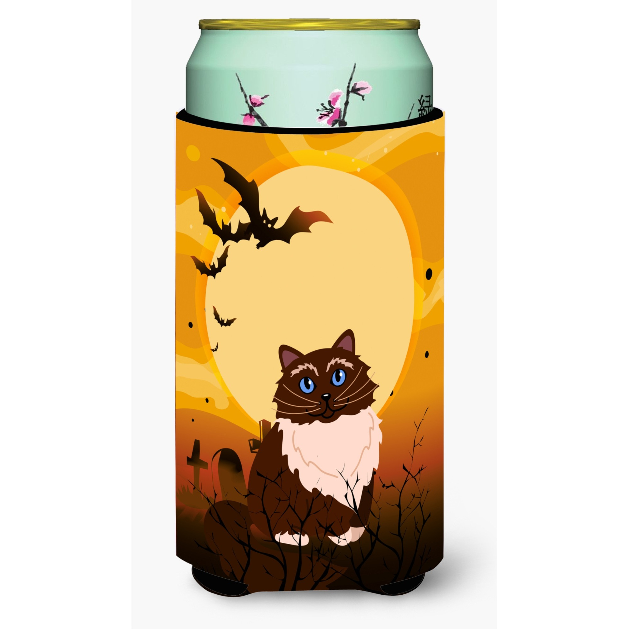 &quotCaroline's Treasures Halloween Himalayan Cat Tall Boy Beverage Insulator Hugger, Multicolor"