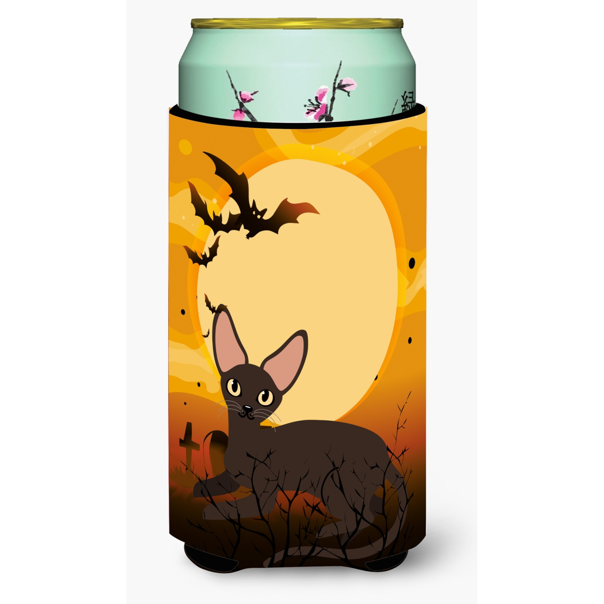 &quotCaroline's Treasures Halloween Peterbald Cat Tall Boy Beverage Insulator Hugger, Multicolor"