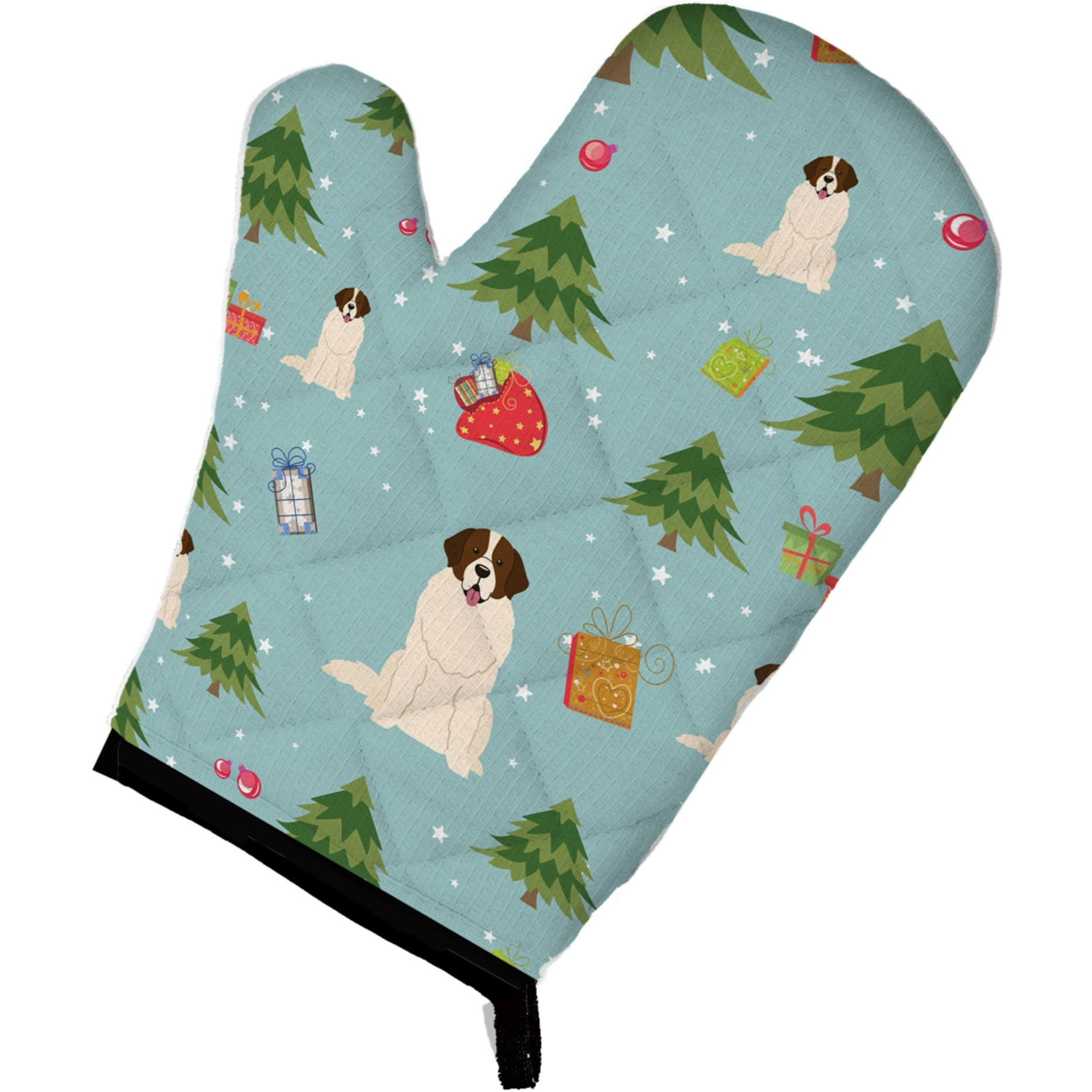 &quotCaroline's Treasures BB4687OVMT Christmas Moscow Watchdog Oven Mitt, 12"" by 8.5"", Multicolor"