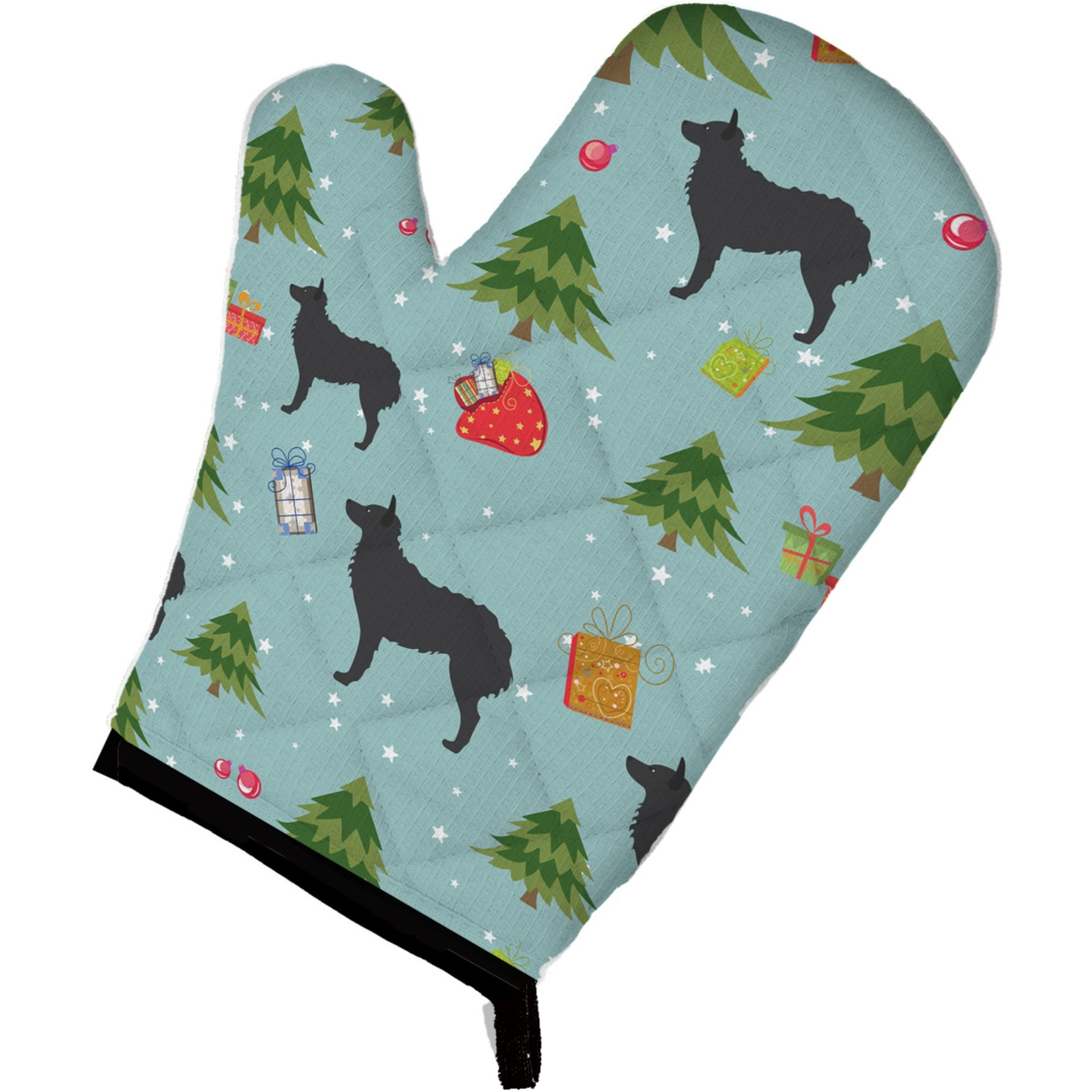 &quotCaroline's Treasures BB4845OVMT Christmas Croatian Sheepdog Oven Mitt, 12"" by 8.5"", Multicolor"