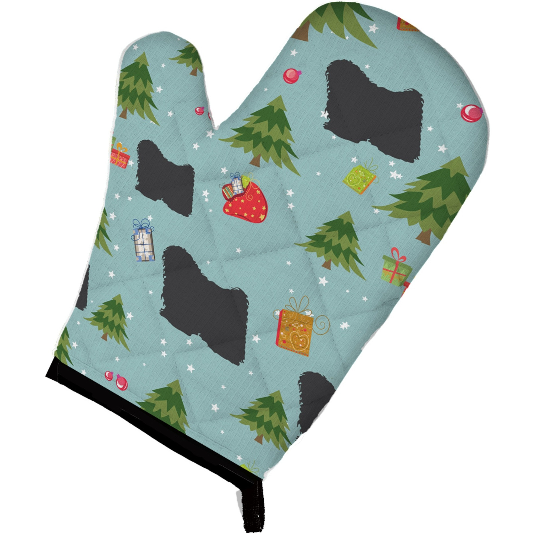 &quotCaroline's Treasures BB4887OVMT Christmas Puli Oven Mitt, 12"" by 8.5"", Multicolor"