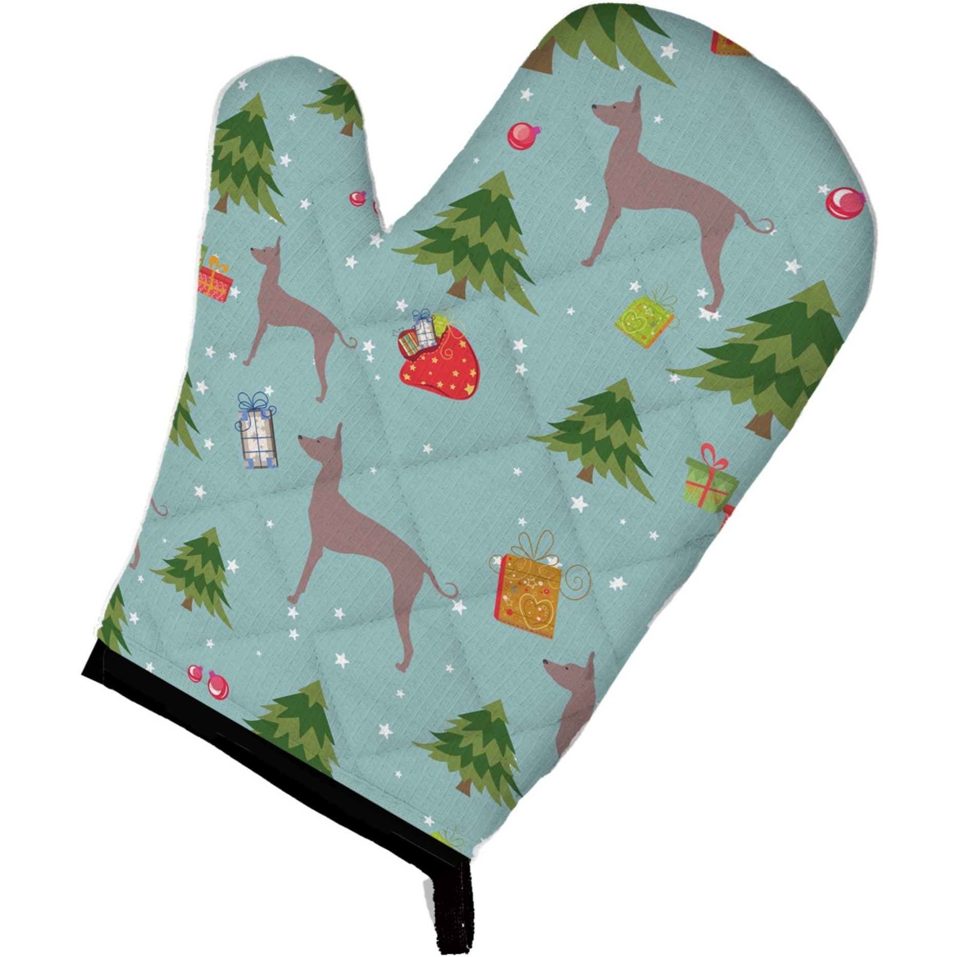 &quotCaroline's Treasures BB4891OVMT Christmas Dogo Argentino Oven Mitt, 12"" by 8.5"", Multicolor"