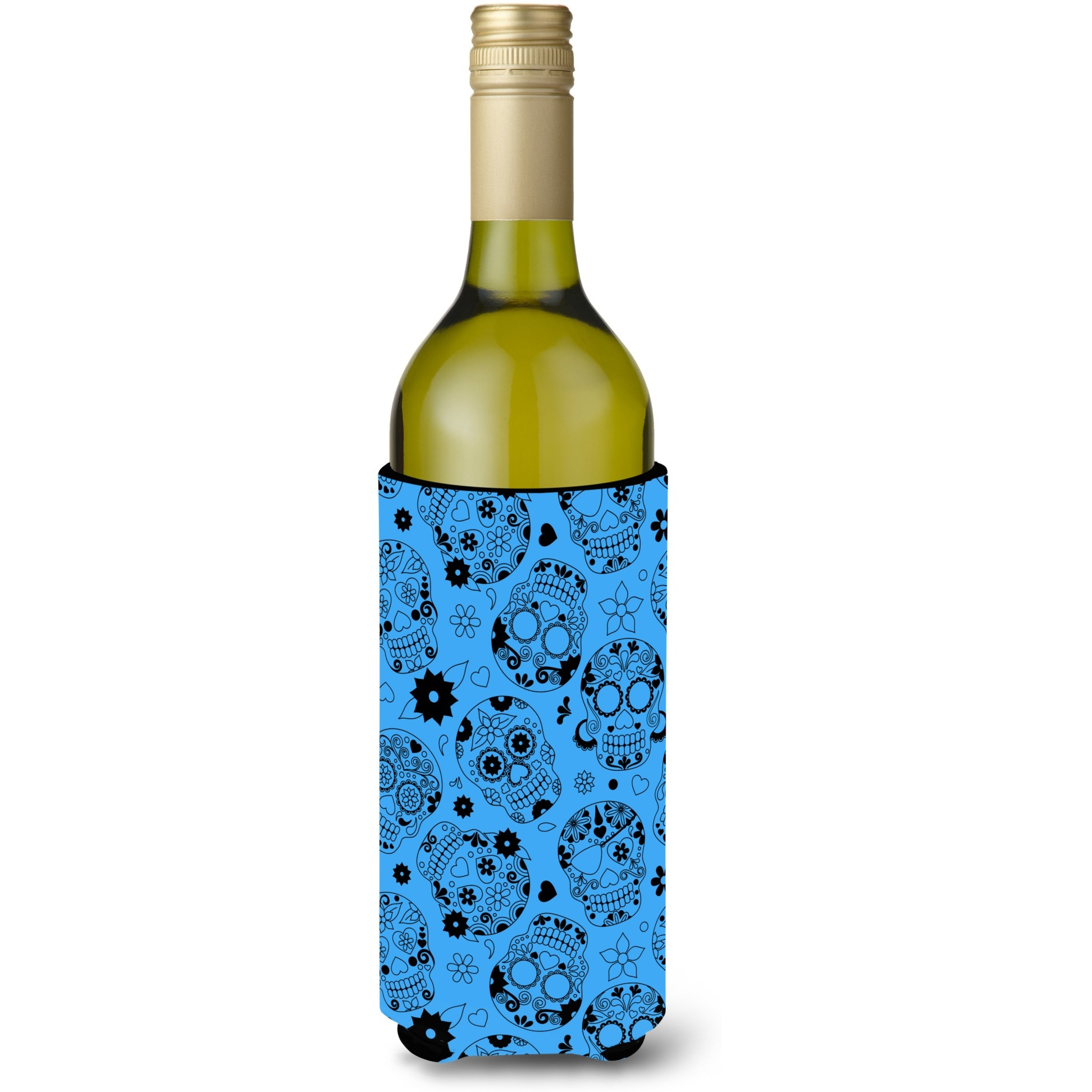 &quotCaroline's Treasures Day of the Dead Red Wine Bottle Beverage Insulator Hugger, 750 ml, Multicolor"