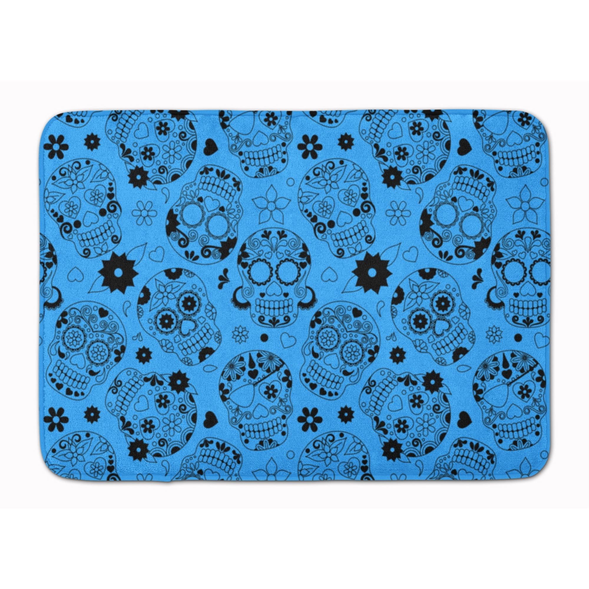 &quotCaroline's Treasures Day of the Dead Red Floor Mat, 19"" x 27"", Multicolor"