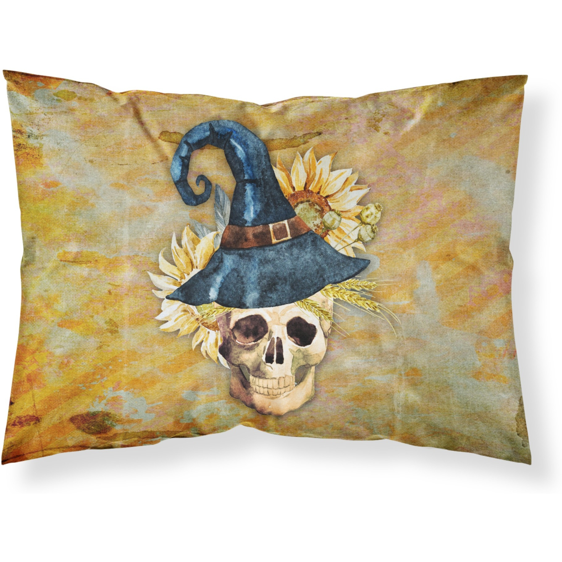 &quotCaroline's Treasures Day of the Dead Witch Skull Pillowcase, Standard, Multicolor"