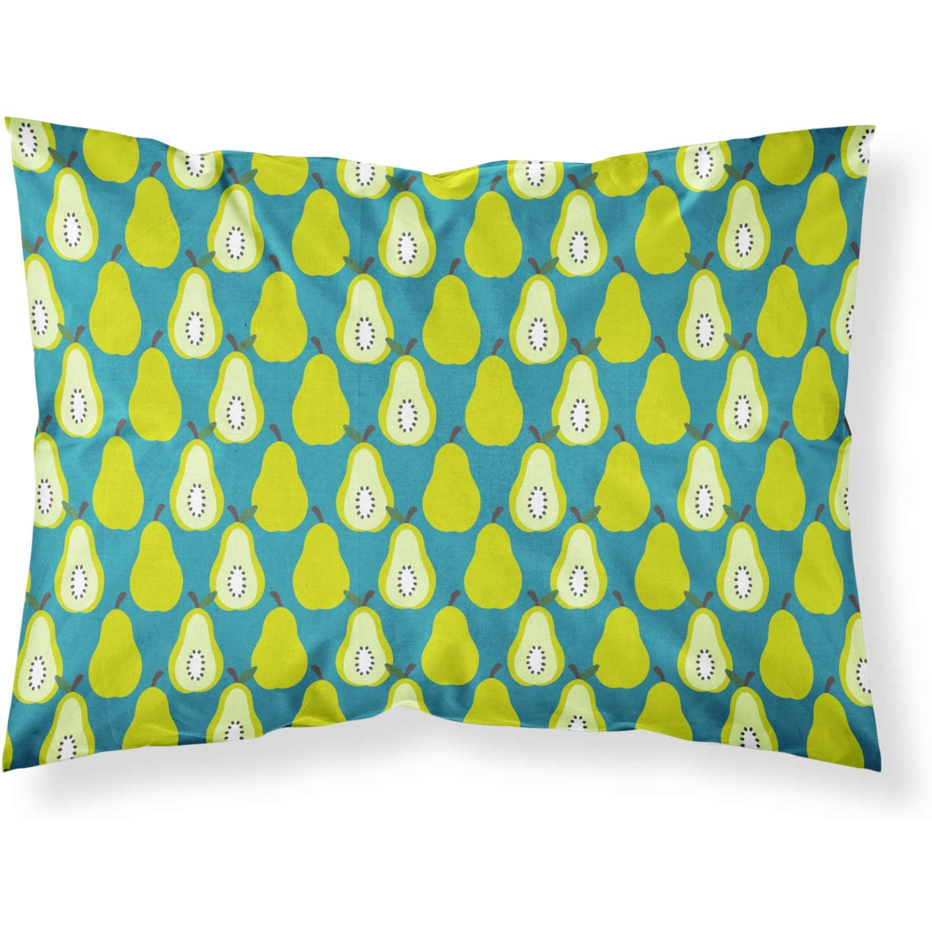 &quotCaroline's Treasures Pears on Green Pillowcase, Standard, Multicolor"