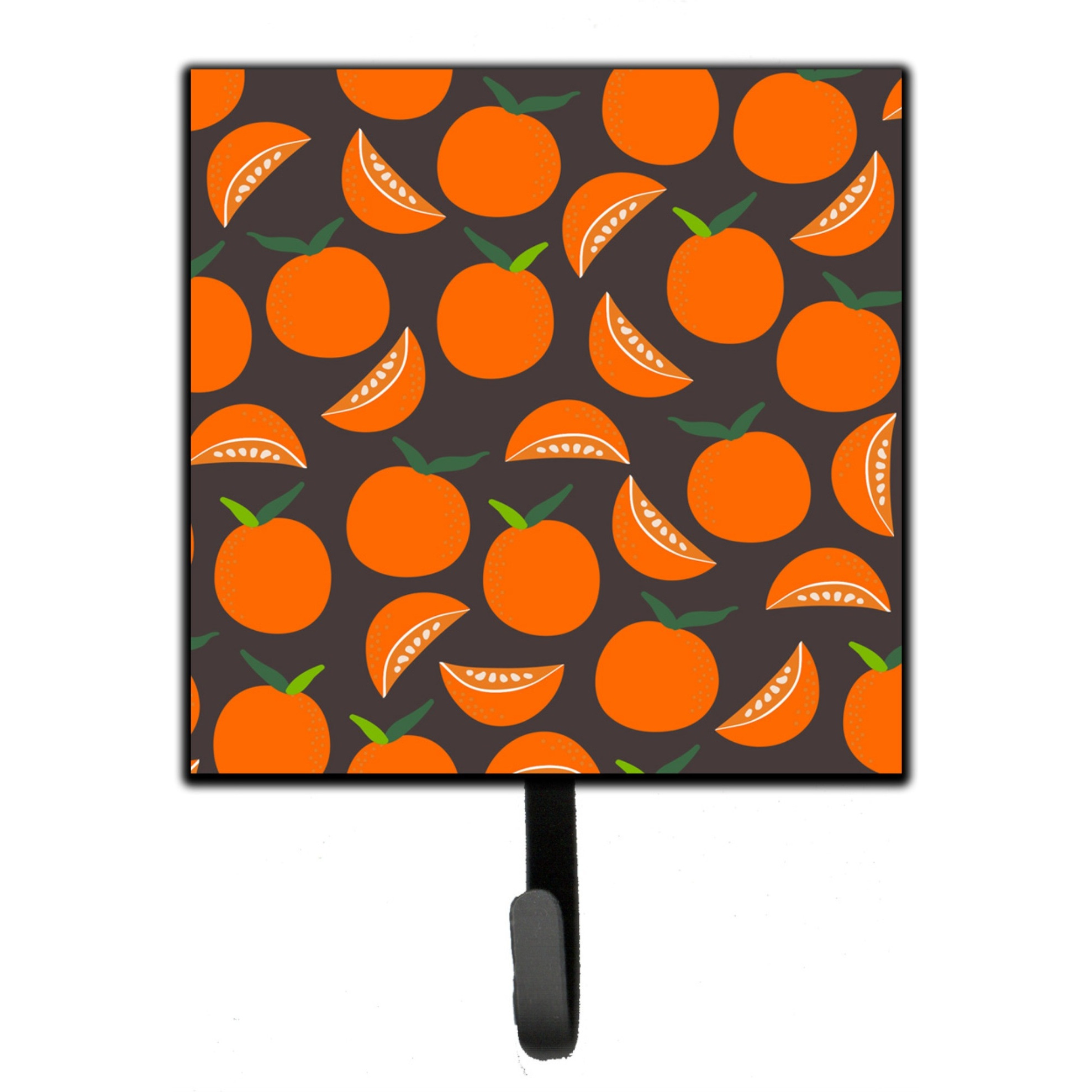 &quotCaroline's Treasures Oranges on Gray Wall Hook, Small, Multicolor"