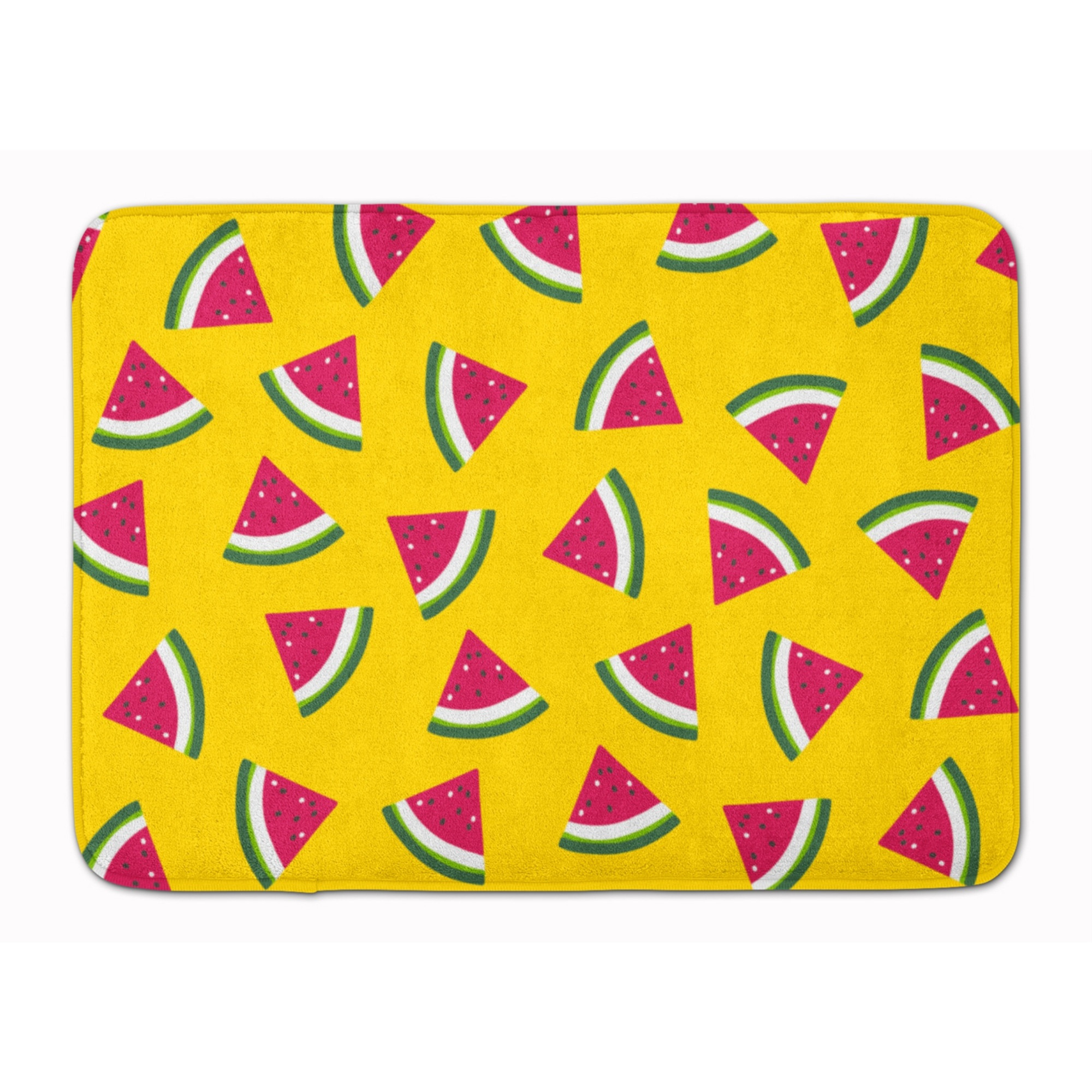 &quotCaroline's Treasures Watermelon on Yellow Floor Mat, 19"" x 27"", Multicolor"