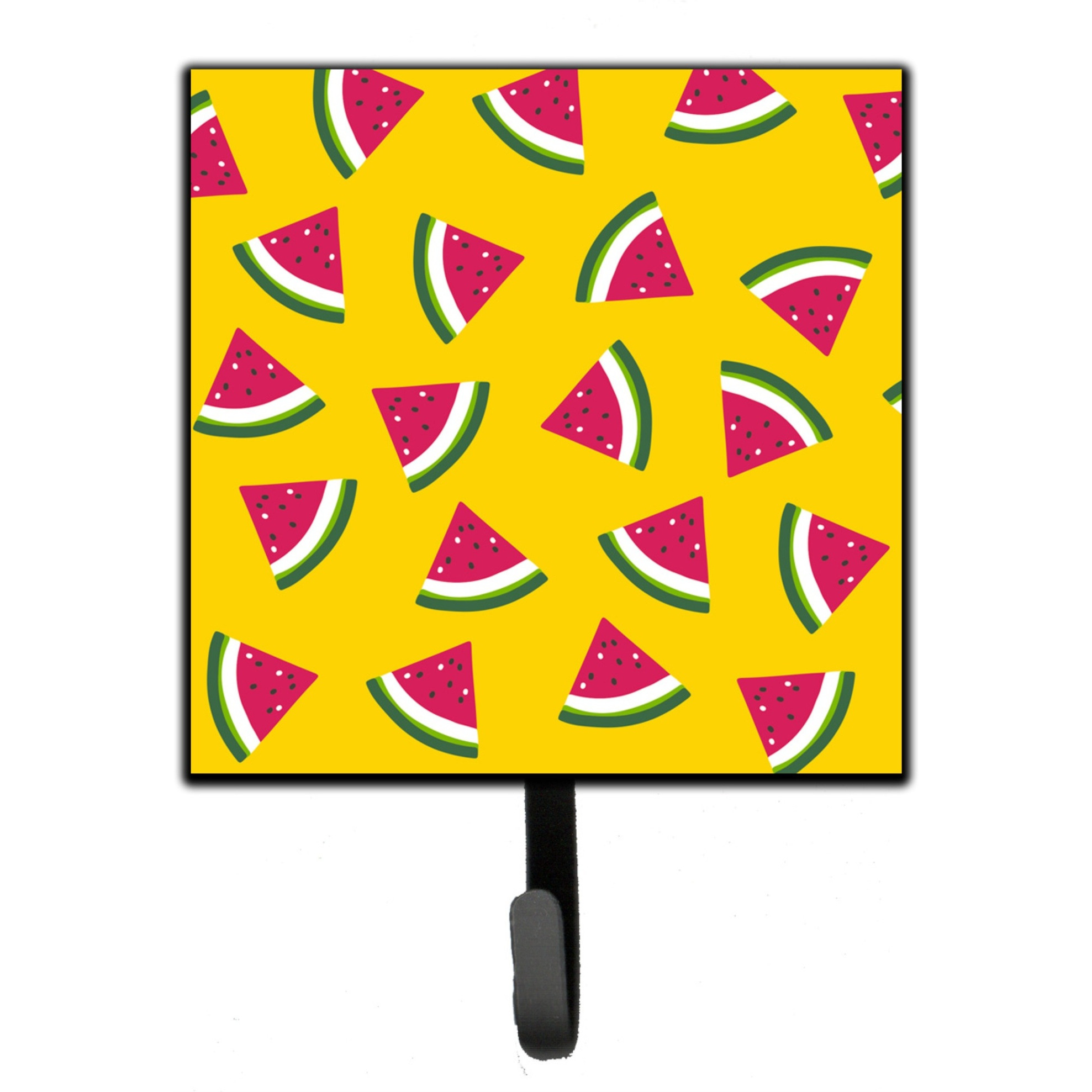 &quotCaroline's Treasures Watermelon on Yellow Wall Hook, Small, Multicolor"