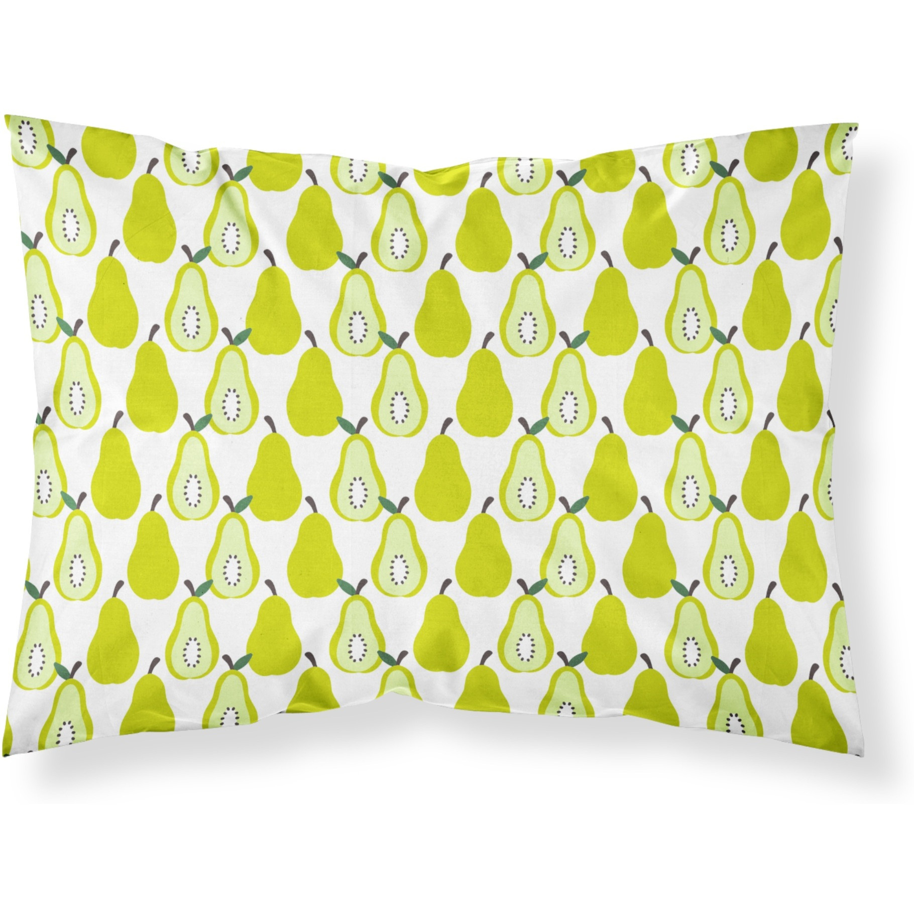 &quotCaroline's Treasures Pears on White Pillowcase, Standard, Multicolor"