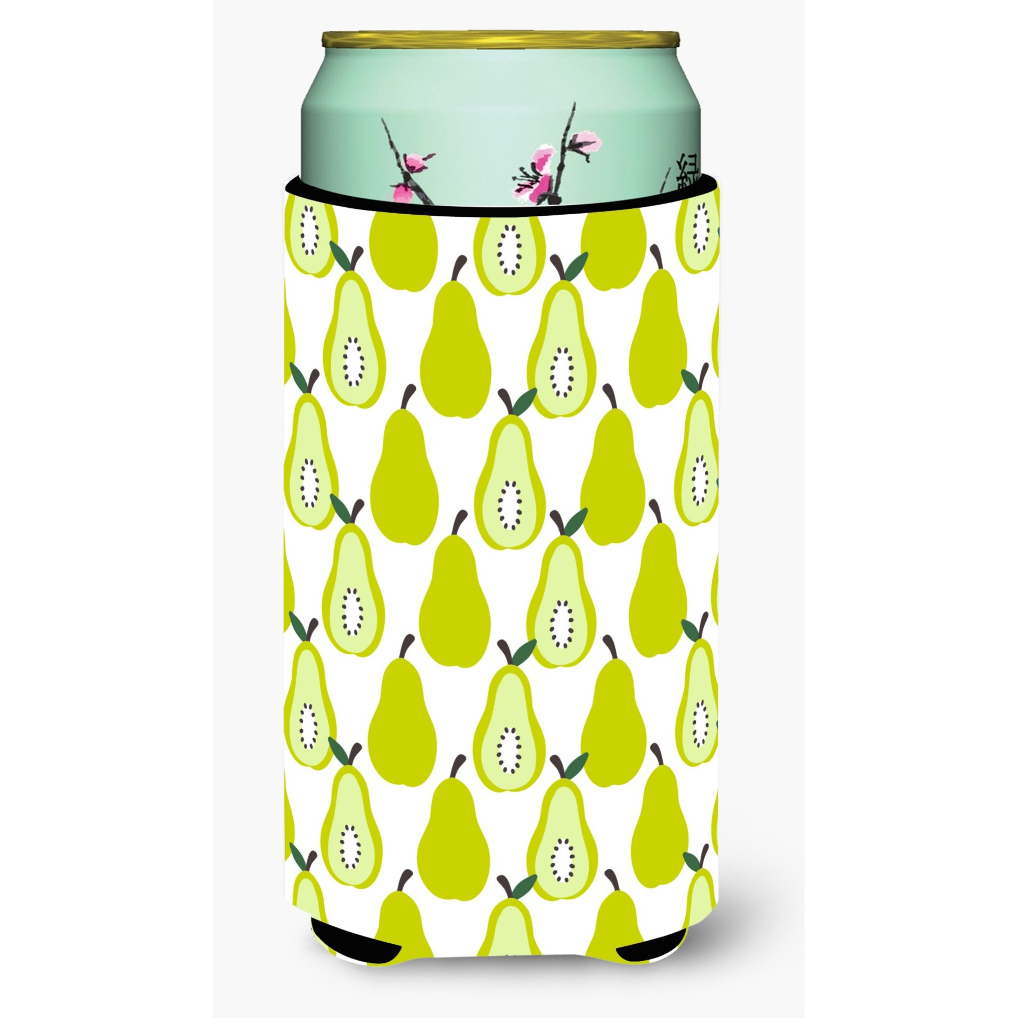 &quotCaroline's Treasures Pears On White Tall Boy Beverage Insulator Hugger, Multicolor"
