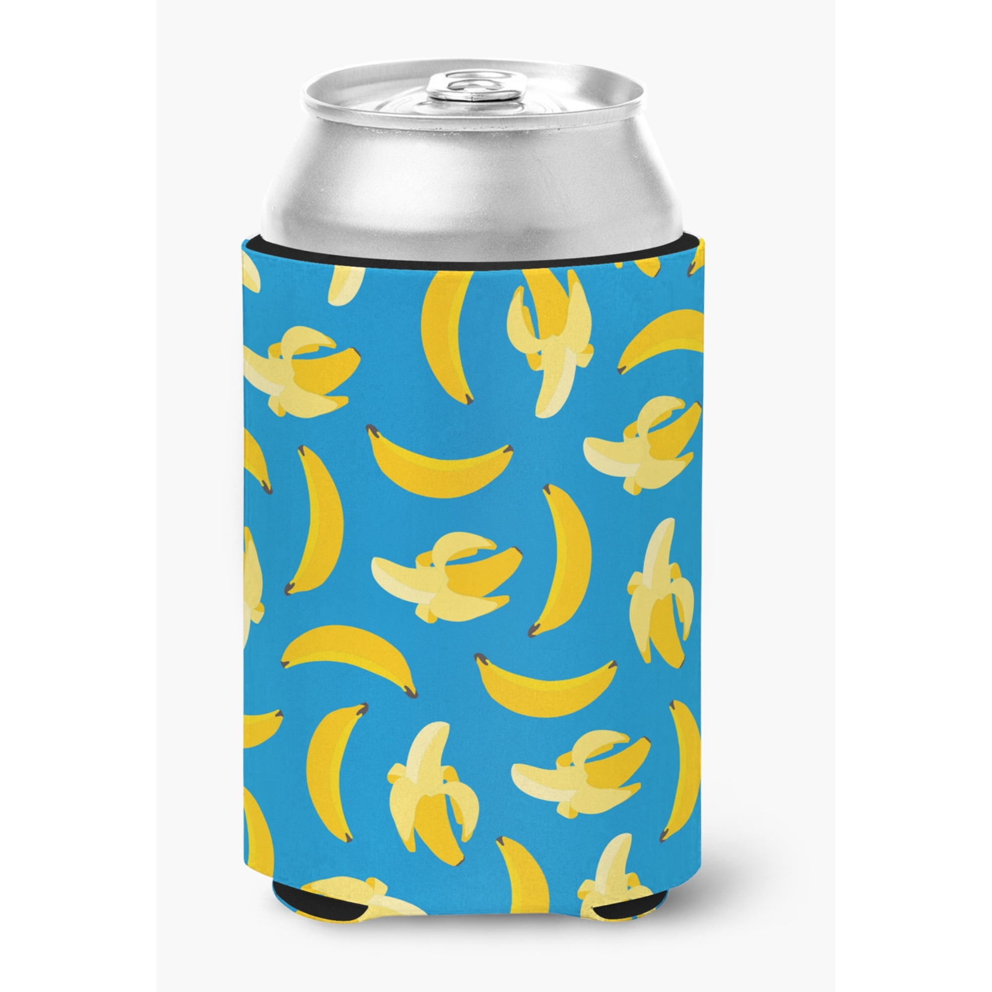 &quotCaroline's Treasures Bananas On Blue Can or Bottle Hugger, Can Hugger, Multicolor"