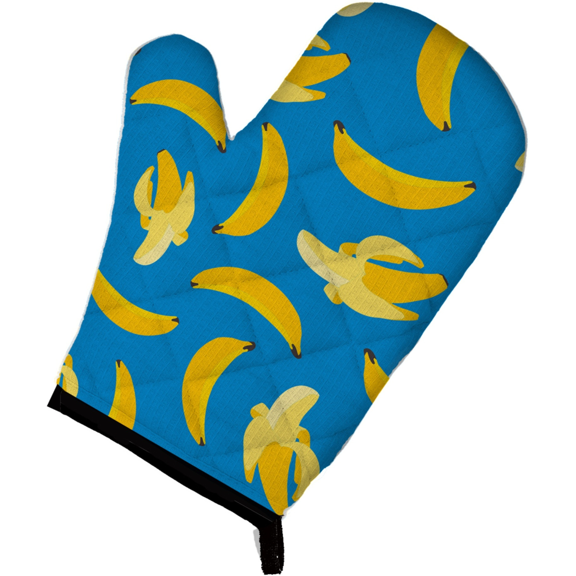 &quotCaroline's Treasures Bananas on Blue Oven Mitt, Multicolor, 12"" x 8.5"""