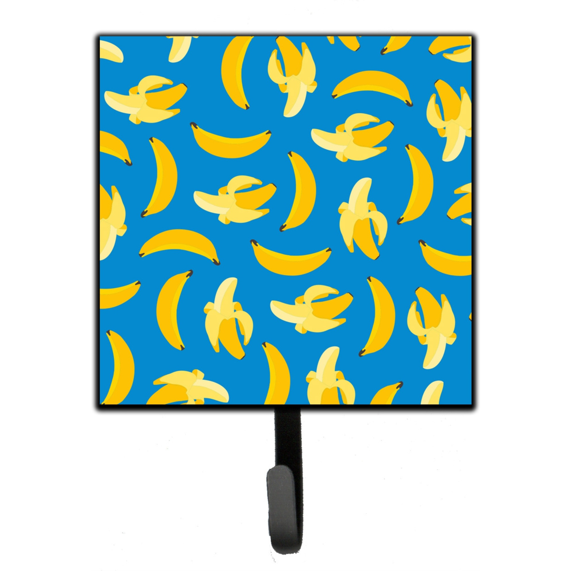 &quotCaroline's Treasures Bananas on Blue Wall Hook, Small, Multicolor"
