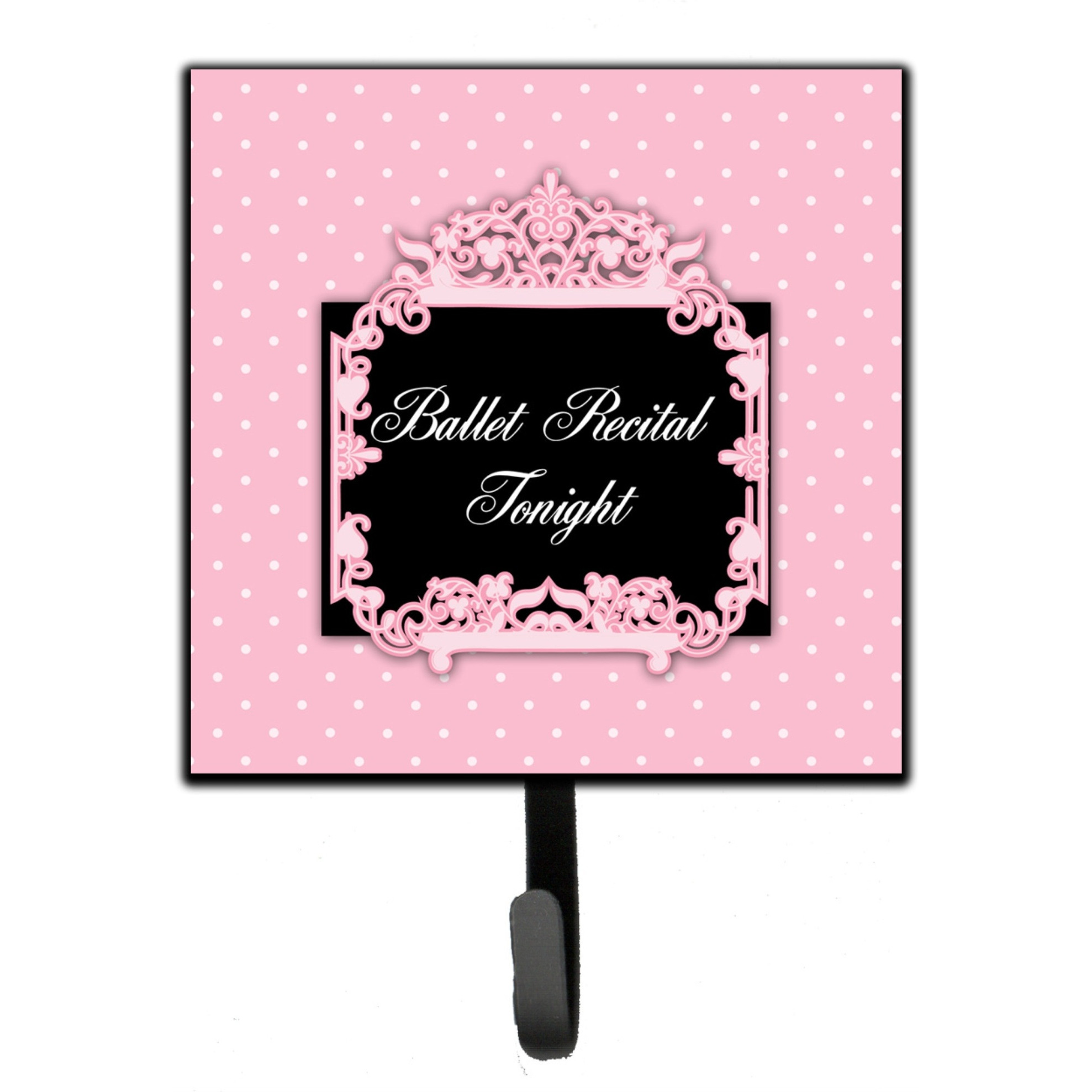 &quotCaroline's Treasures Ballerina Ballet Recital Tonight Wall Hook, Small, Multicolor"