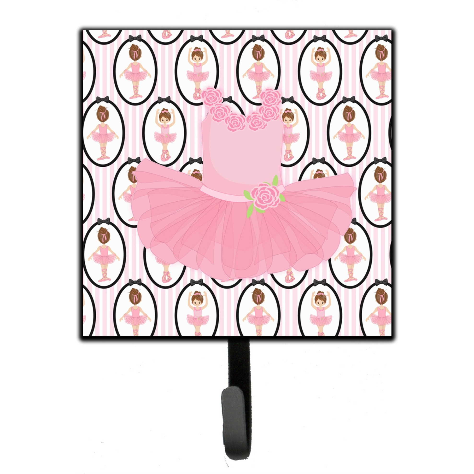 &quotCaroline's Treasures Ballerina Pink Tutu Wall Hook, Small, Multicolor"