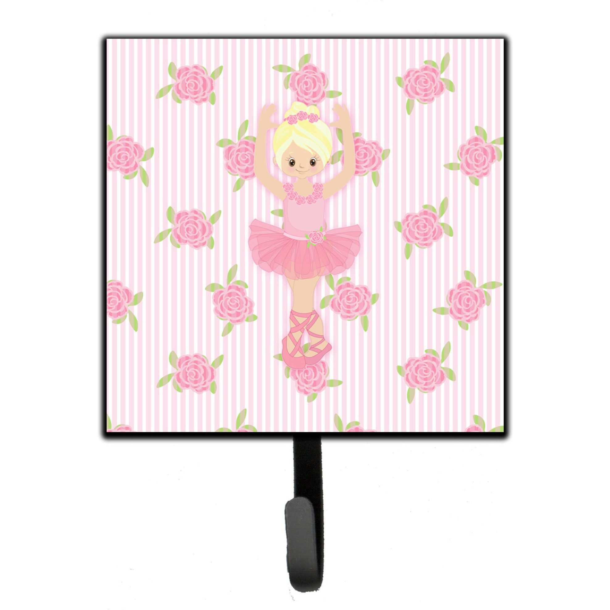 &quotCaroline's Treasures Ballerina Blonde Front Pose Wall Hook, Small, Multicolor"