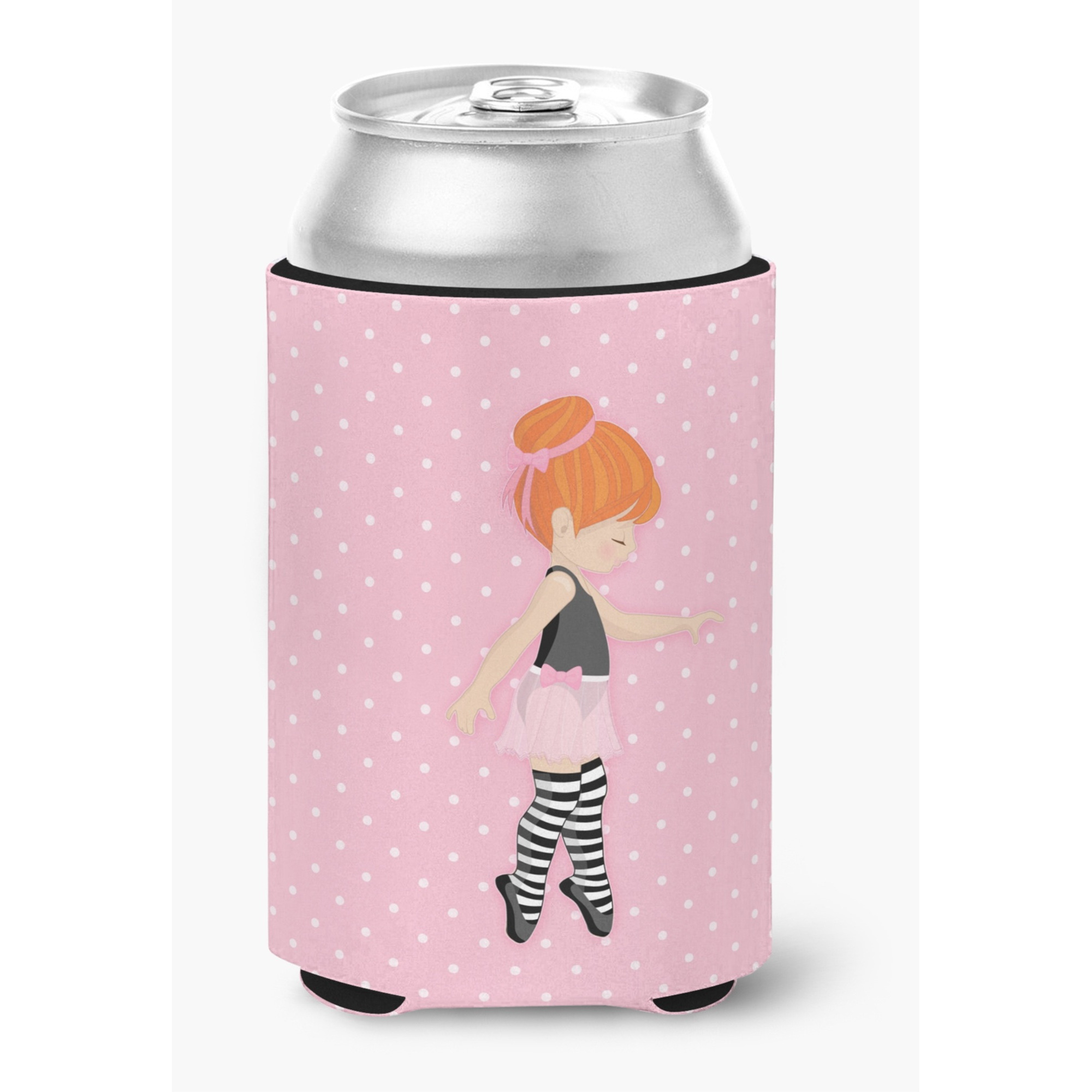 &quotCaroline's Treasures Ballerina Red Head Releve Can or Bottle Hugger, Can Hugger, Multicolor"