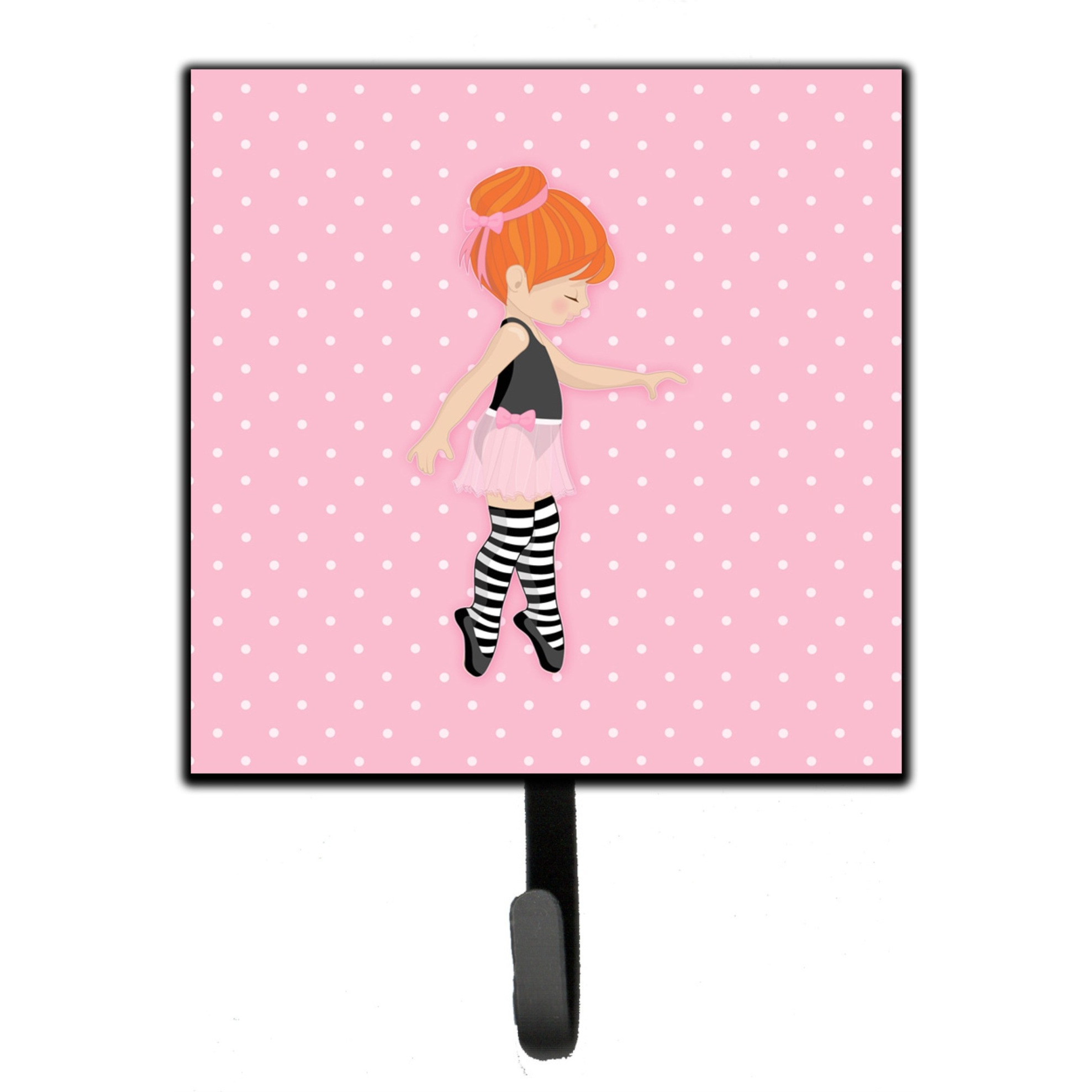 &quotCaroline's Treasures Ballerina Red Head Releve Wall Hook, Small, Multicolor"