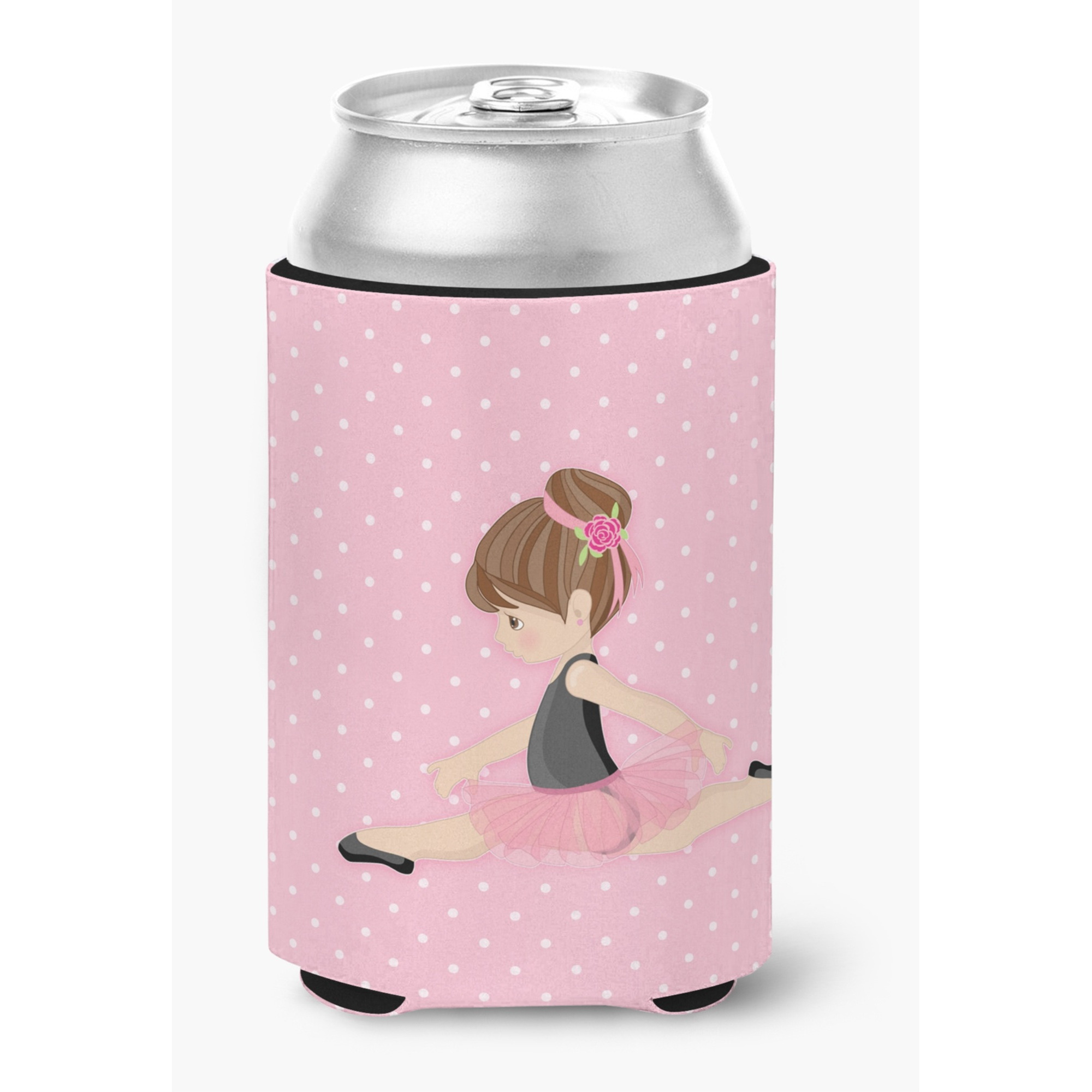 &quotCaroline's Treasures Ballerina Brunette Jete Can or Bottle Hugger, Can Hugger, Multicolor"