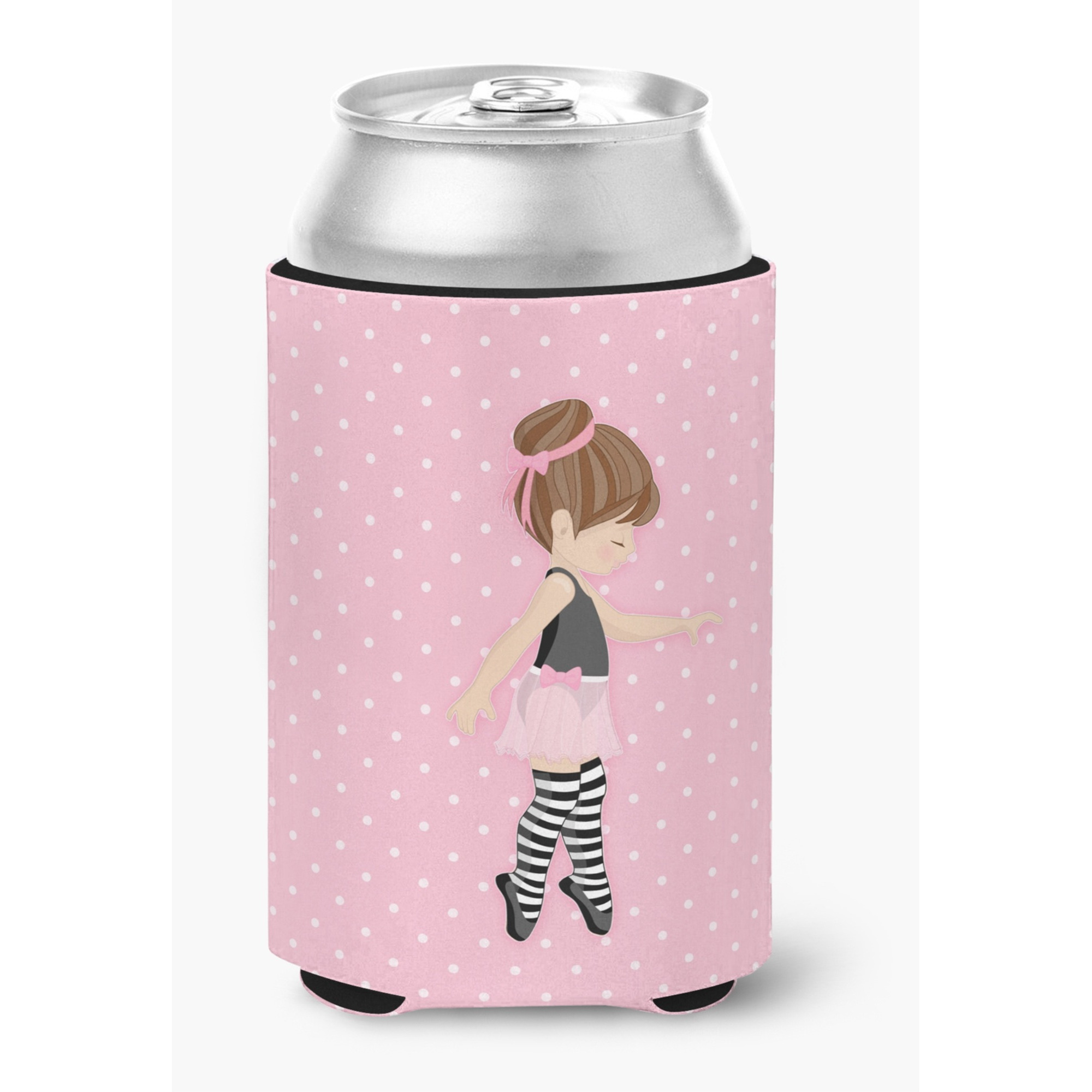 &quotCaroline's Treasures Ballerina Brunette Releve Can or Bottle Hugger, Can Hugger, Multicolor"