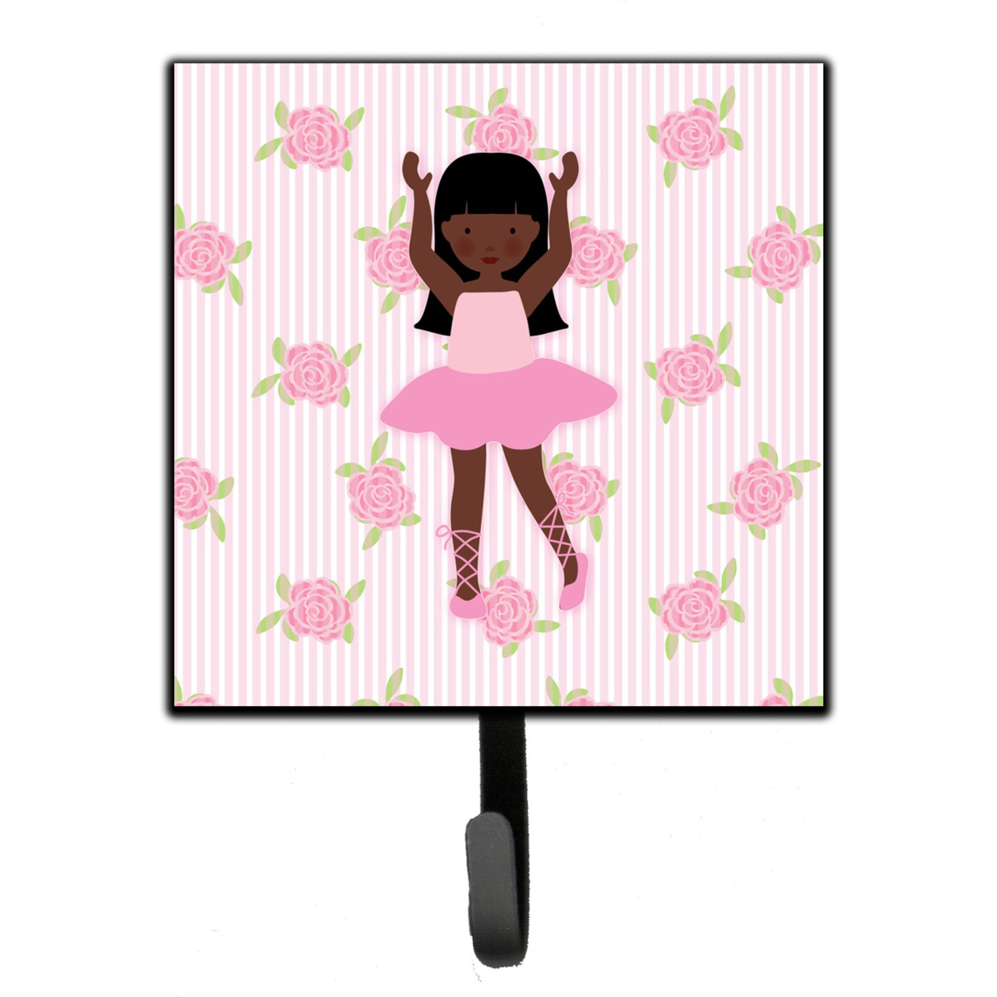&quotCaroline's Treasures Ballerina African American Long Hair Wall Hook, Small, Multicolor"