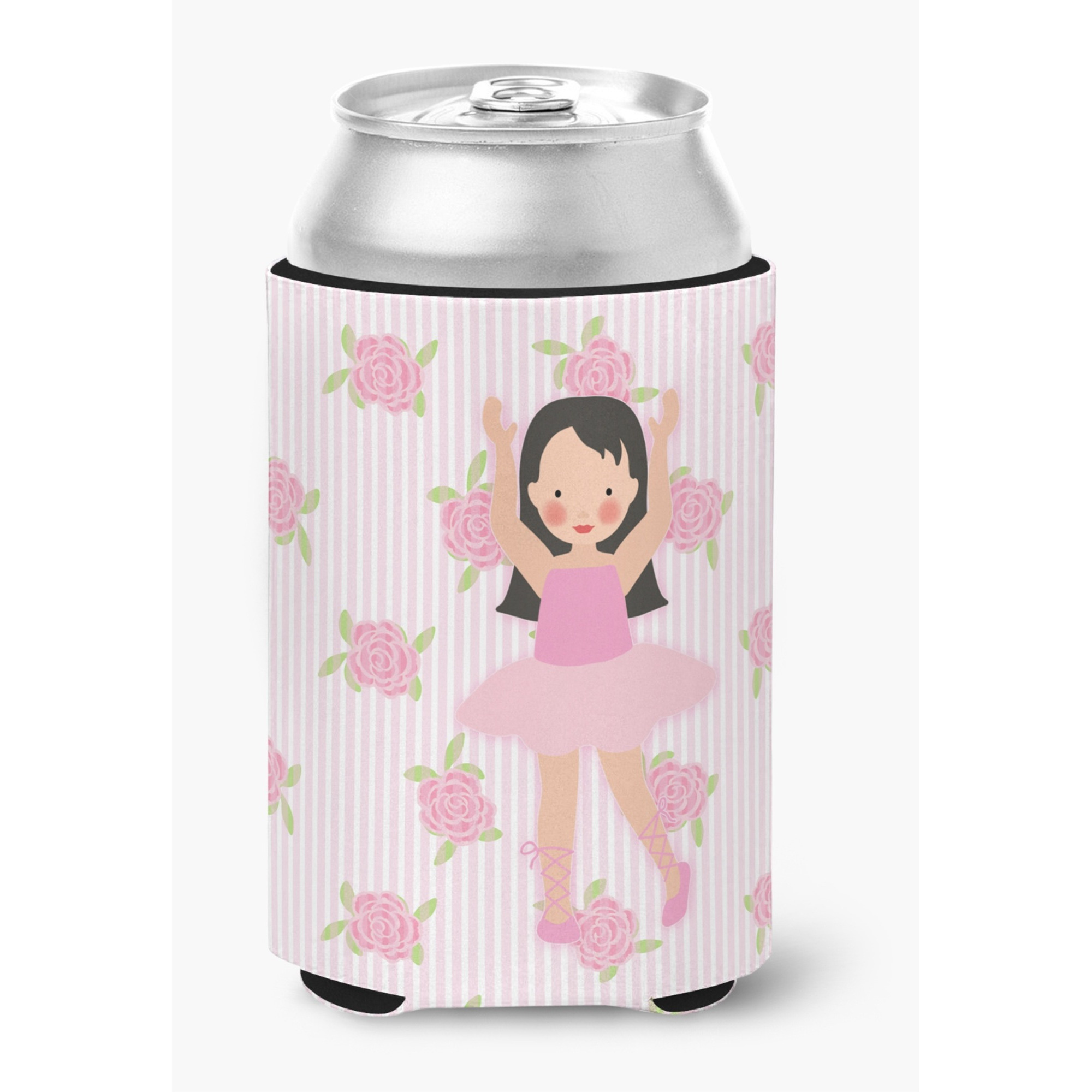 &quotCaroline's Treasures Ballerina Long Dark Hair Can or Bottle Hugger, Can Hugger, Multicolor"
