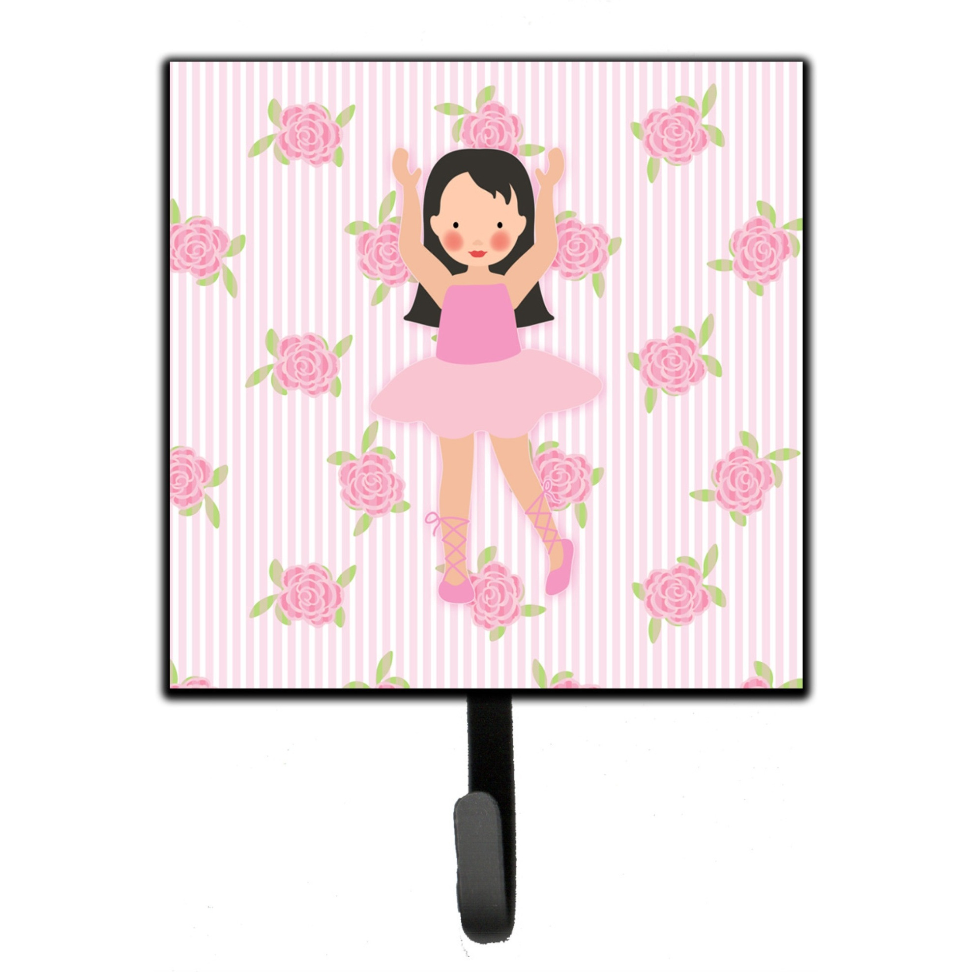 &quotCaroline's Treasures Ballerina Long Dark Hair Wall Hook, Small, Multicolor"