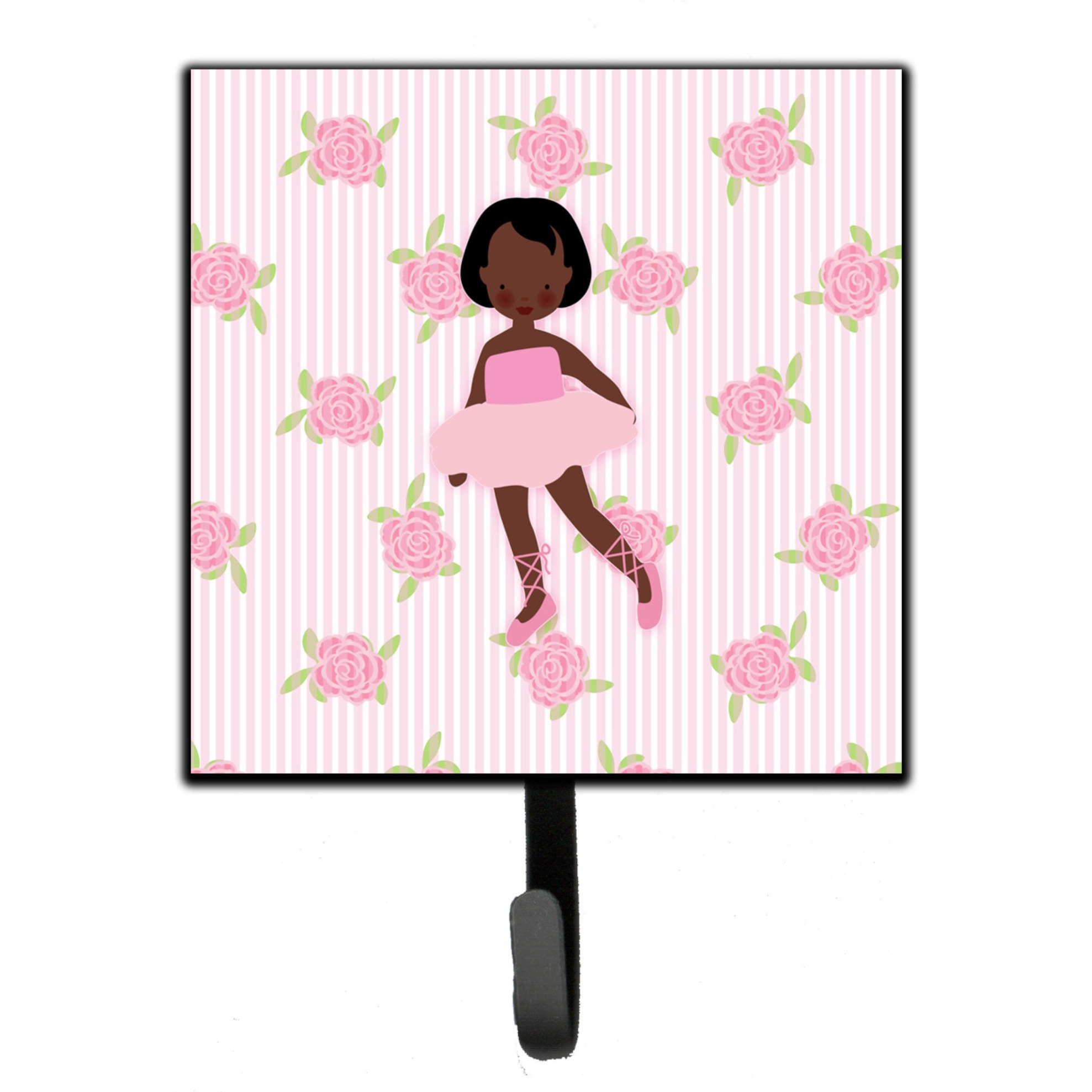 &quotCaroline's Treasures Ballerina African American Short Hair Wall Hook, Small, Multicolor"