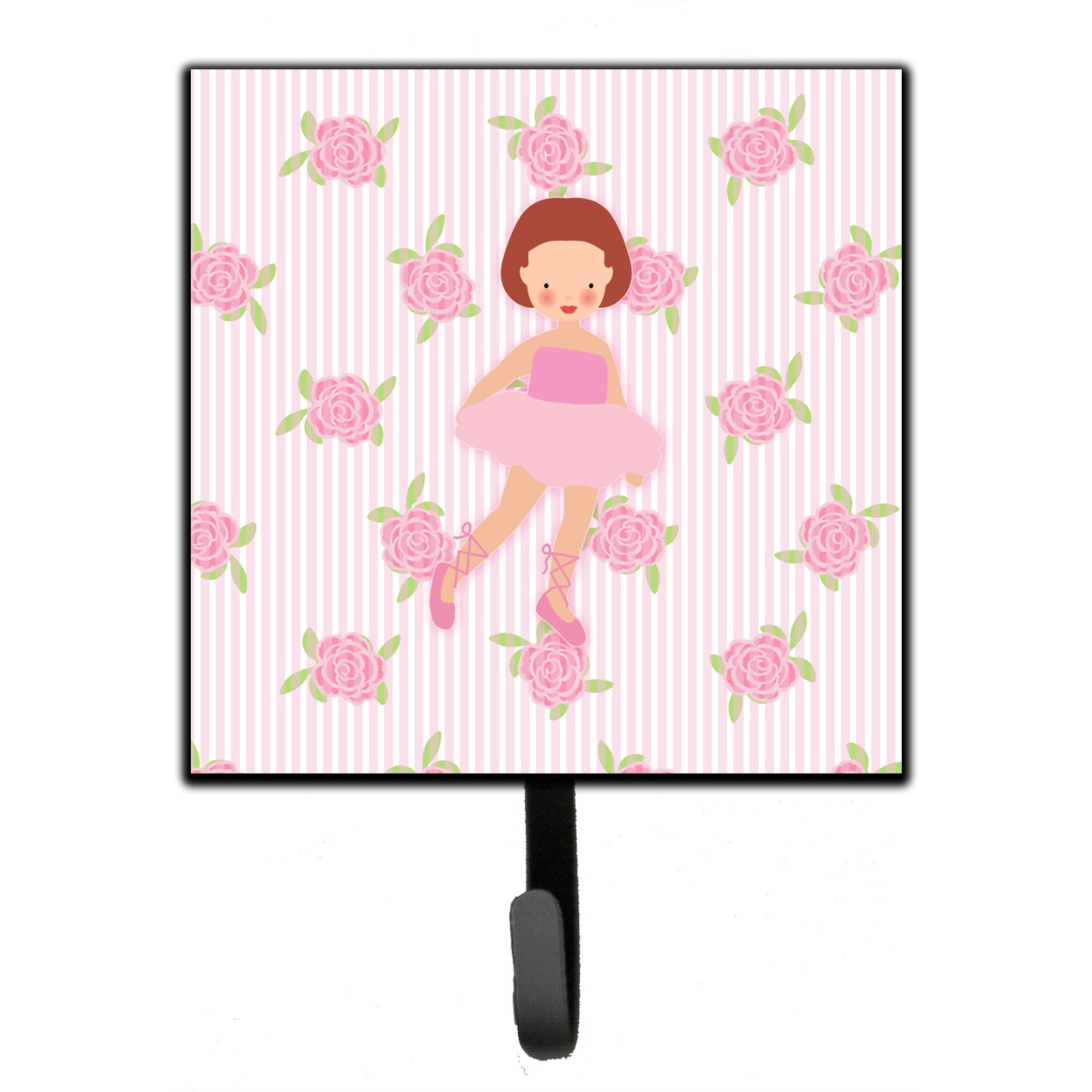 &quotCaroline's Treasures Ballerina Red Short Hair Wall Hook, Small, Multicolor"