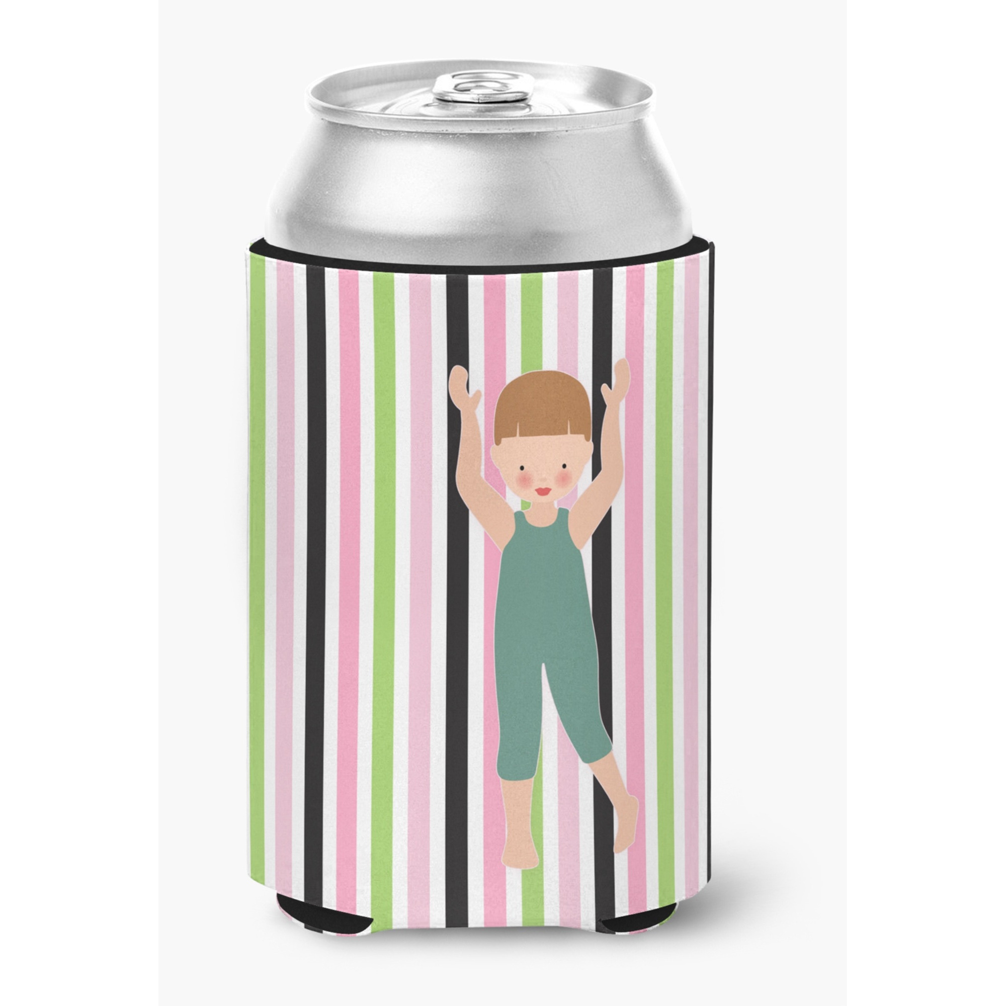 &quotCaroline's Treasures BB5193CC Dancer Bikatard Brown Hair Can or Bottle Hugger, Can Hugger, Multicolor"