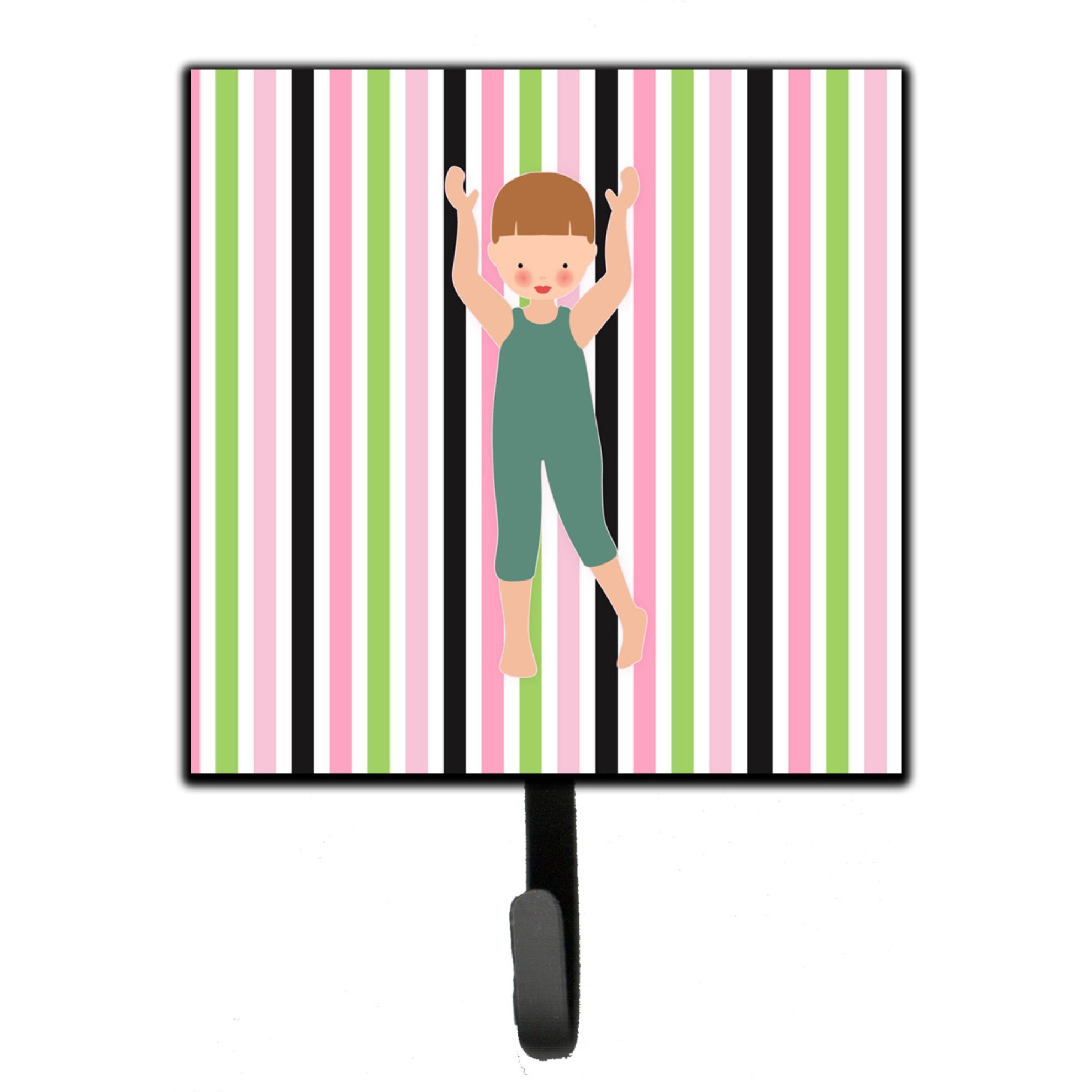 &quotCaroline's Treasures Dancer Bikatard Brown Hair Wall Hook, Small, Multicolor"