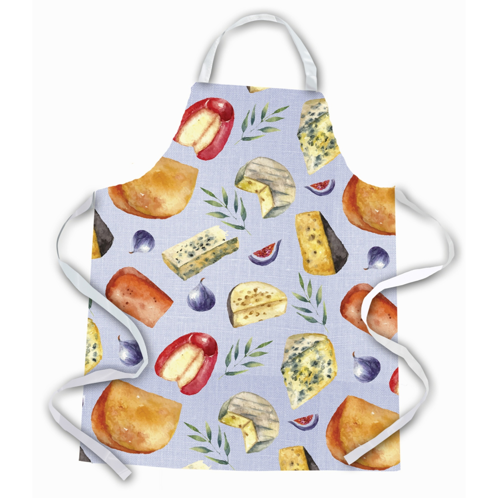&quotCaroline's Treasures Assortment of Cheeses Apron, Large, Multicolor"