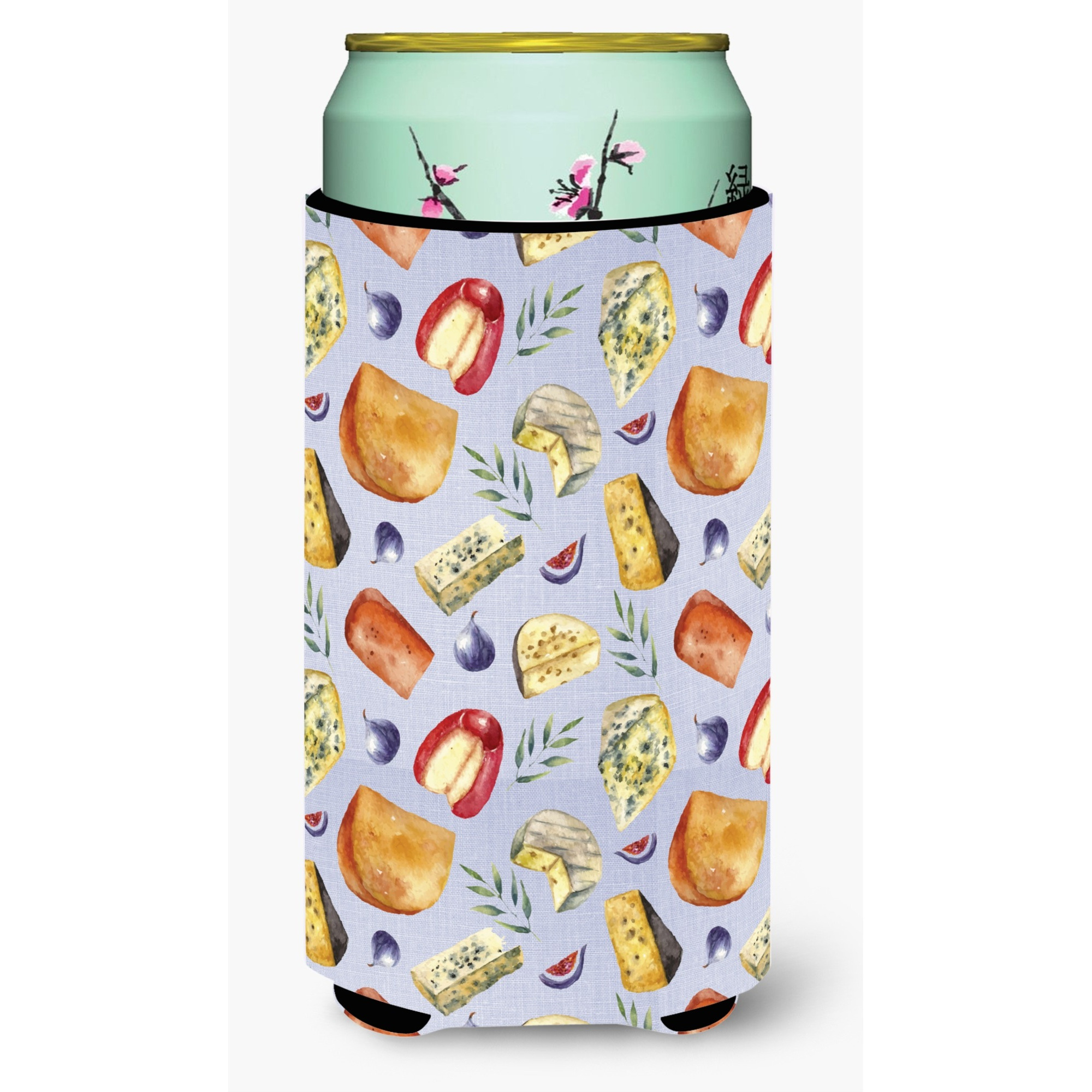 &quotCaroline's Treasures Assortment of Cheeses Tall Boy Beverage Insulator Hugger, Multicolor"