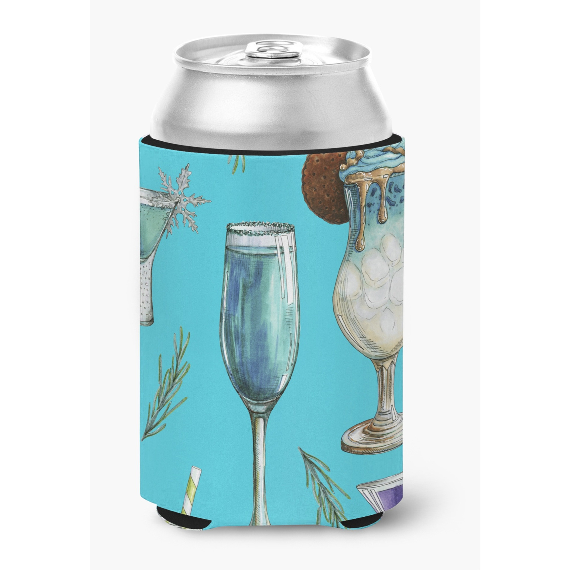 &quotCaroline's Treasures Drinks & Cocktails Blue Can or Bottle Hugger, Can Hugger, Multicolor"