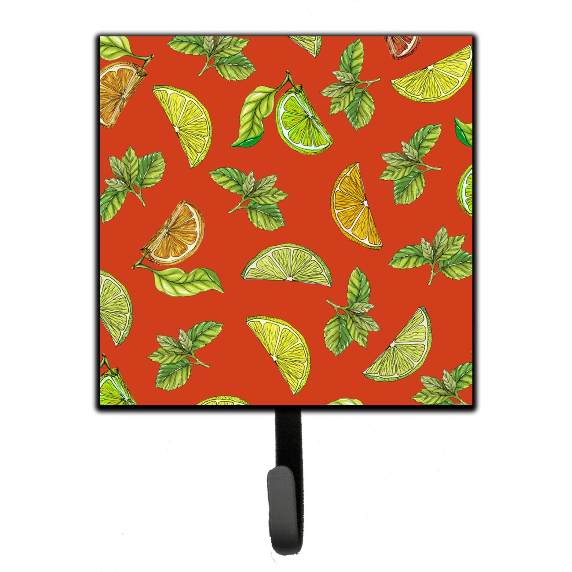 &quotCaroline's Treasures Lemons, Limes and Oranges Wall Hook, Small, Multicolor"