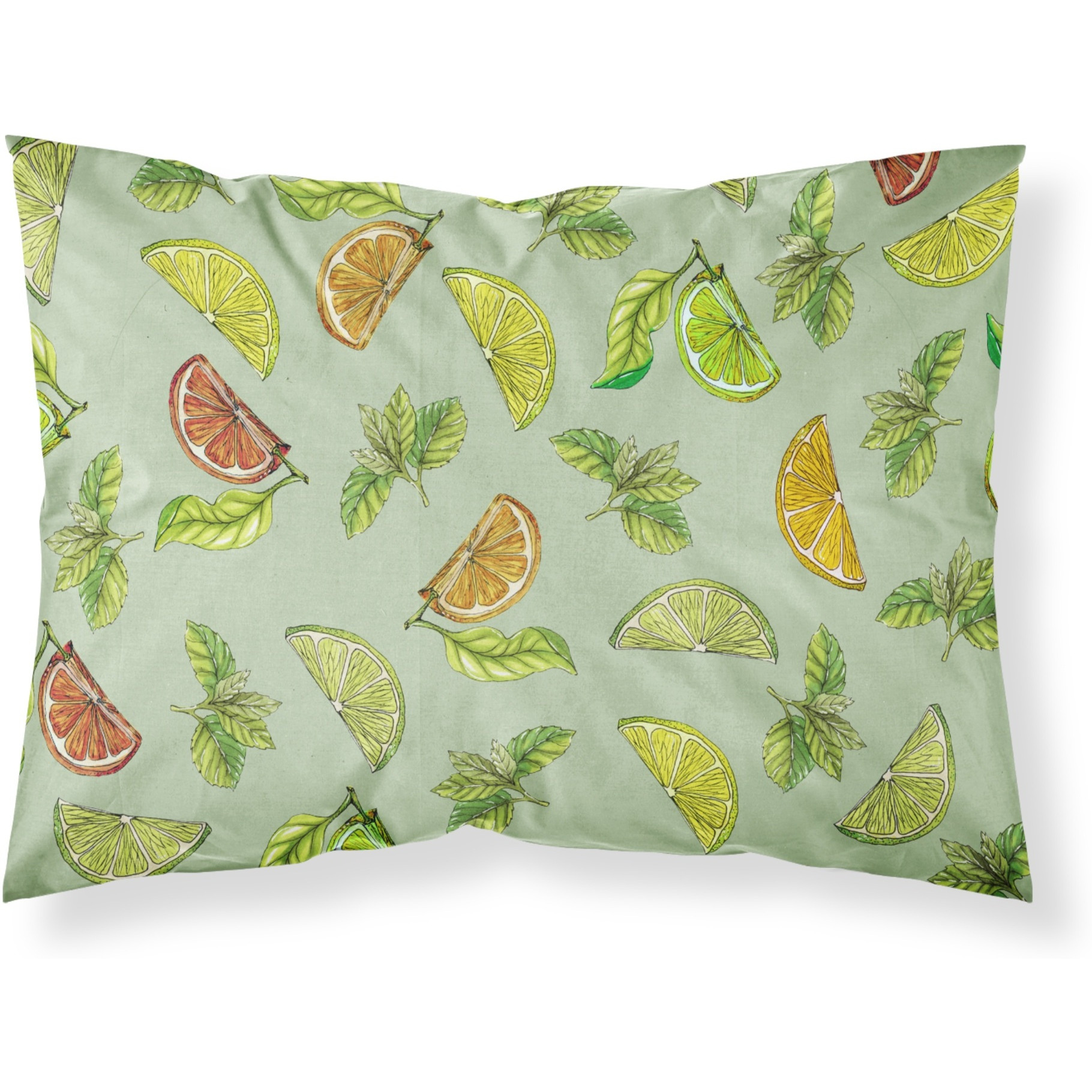 &quotCaroline's Treasures Lemons, Limes and Oranges Pillowcase, Standard, Multicolor"