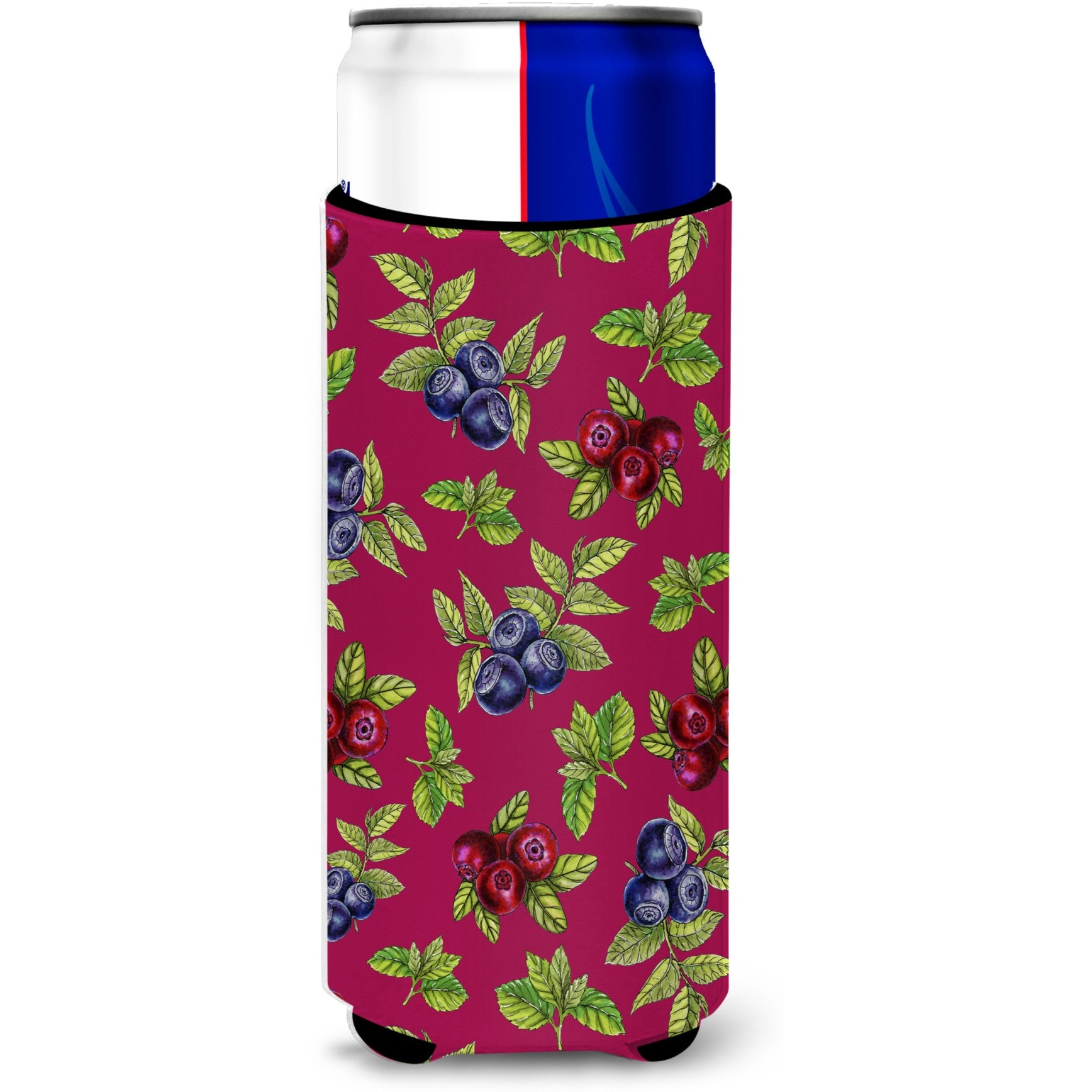 &quotCaroline's Treasures Berries Michelob Ultra Hugger For Slim Cans, Slim Can, Multicolor"
