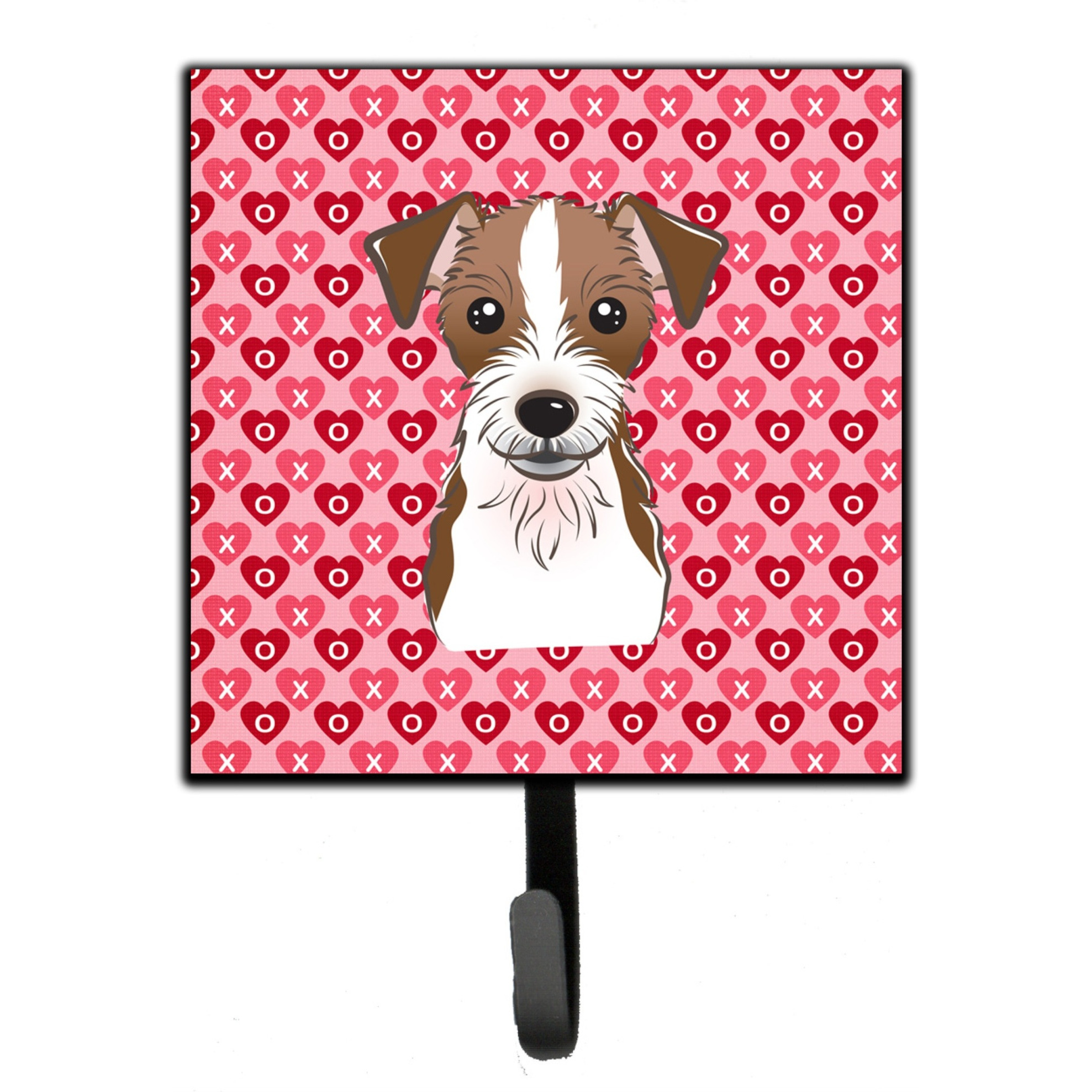 &quotCaroline's Treasures Jack Russell Terrier Hearts Wall Hook, Small, Multicolor"