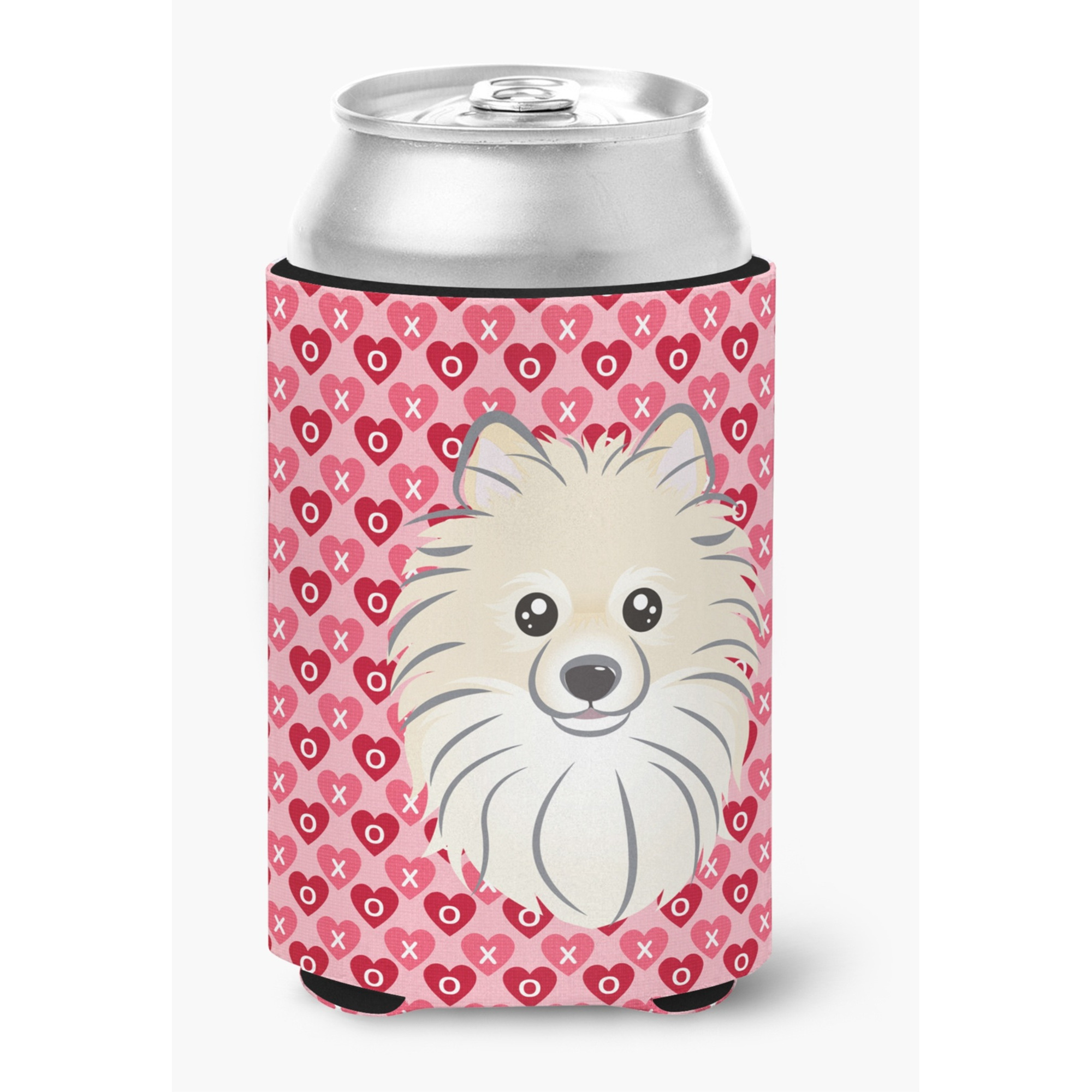 &quotCaroline's Treasures Pomeranian Hearts Can or Bottle Hugger, Multicolor"