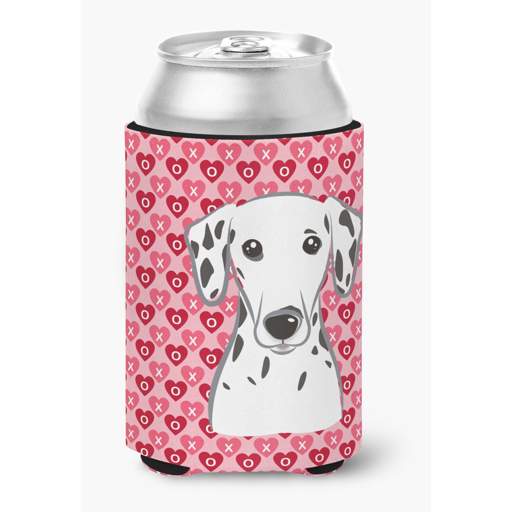 &quotCaroline's Treasures Dalmatian Hearts Can or Bottle Hugger, Multicolor"