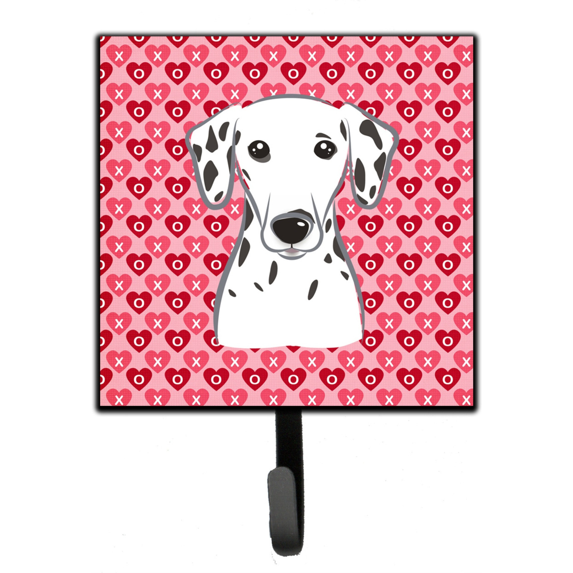 &quotCaroline's Treasures Dalmatian Hearts Wall Hook, Small, Multicolor"