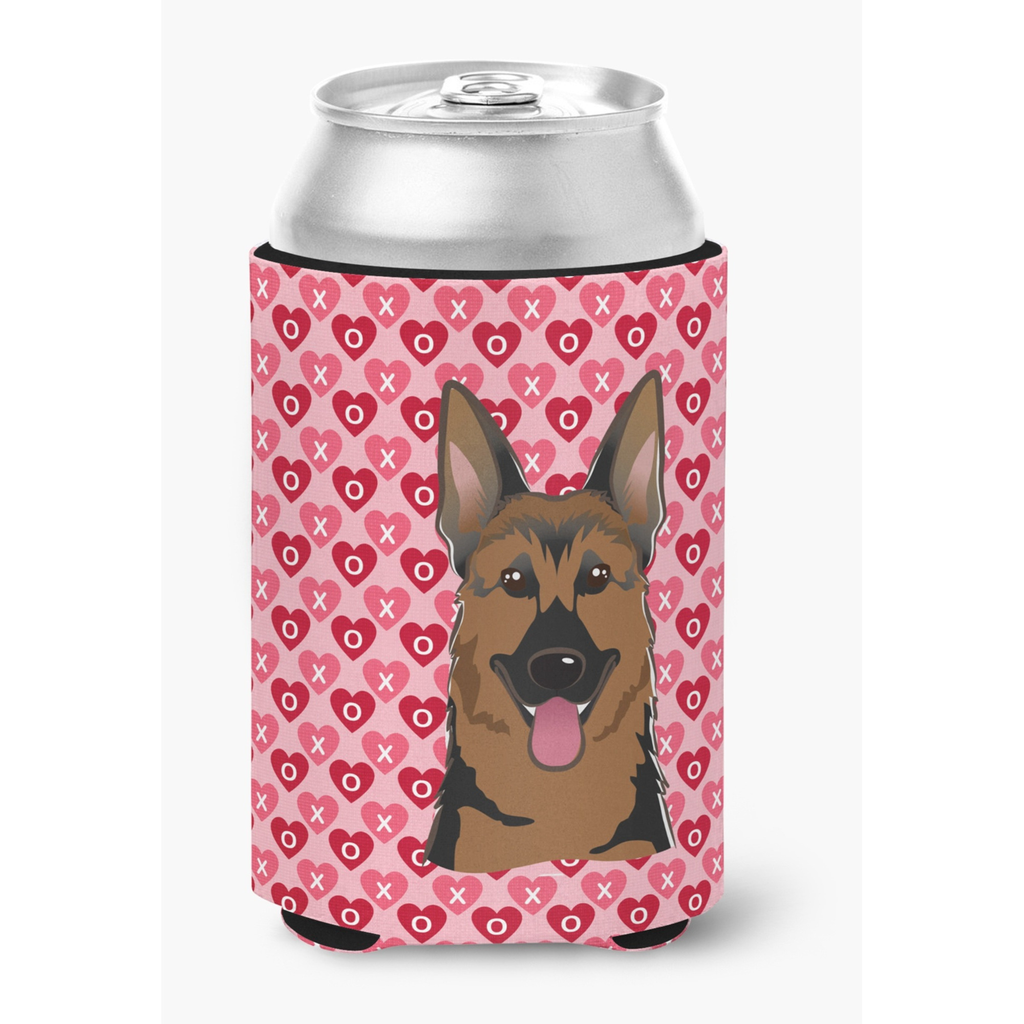 &quotCaroline's Treasures German Shepherd Hearts Can or Bottle Hugger, Multicolor"