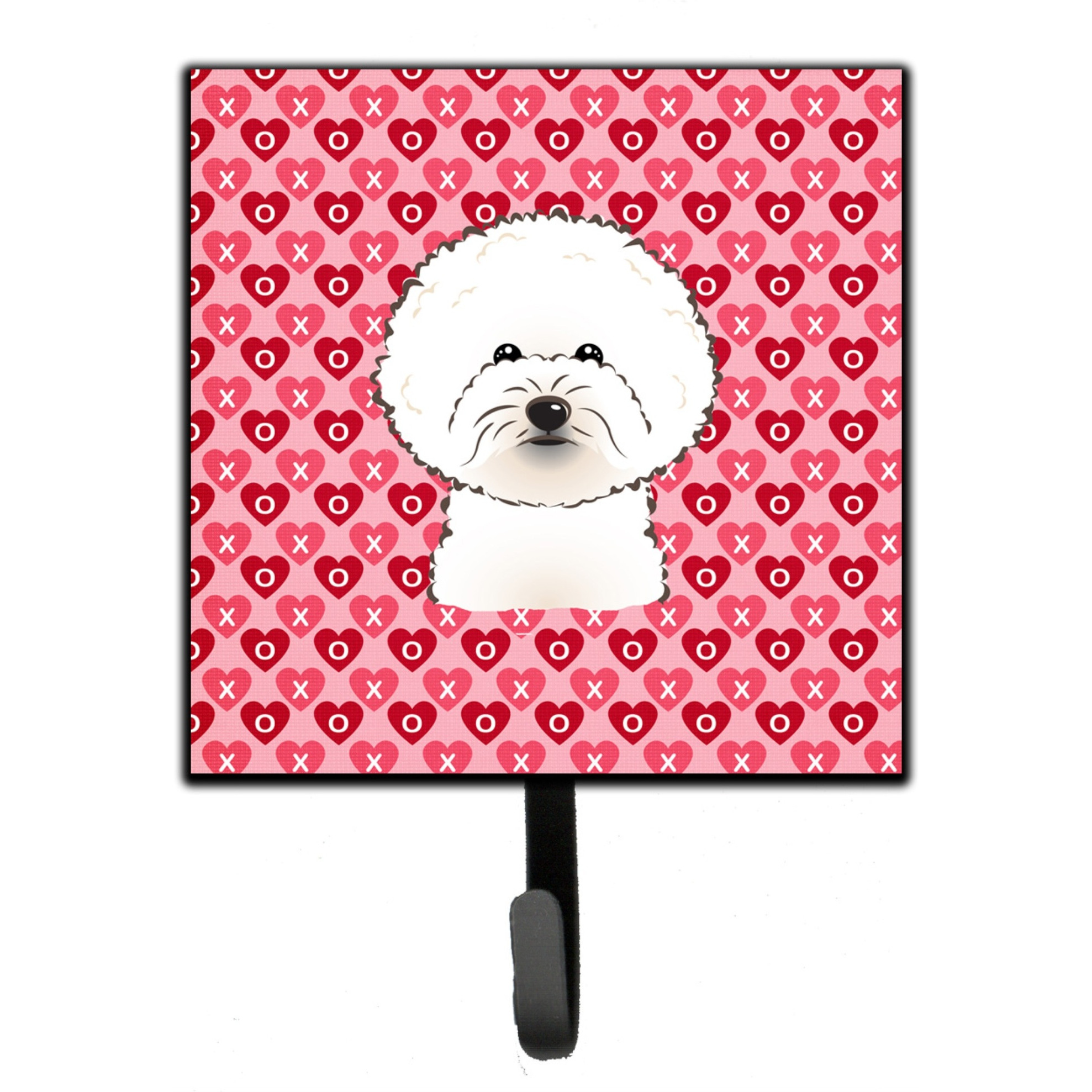 &quotCaroline's Treasures Bichon Frise Hearts Wall Hook, Small, Multicolor"