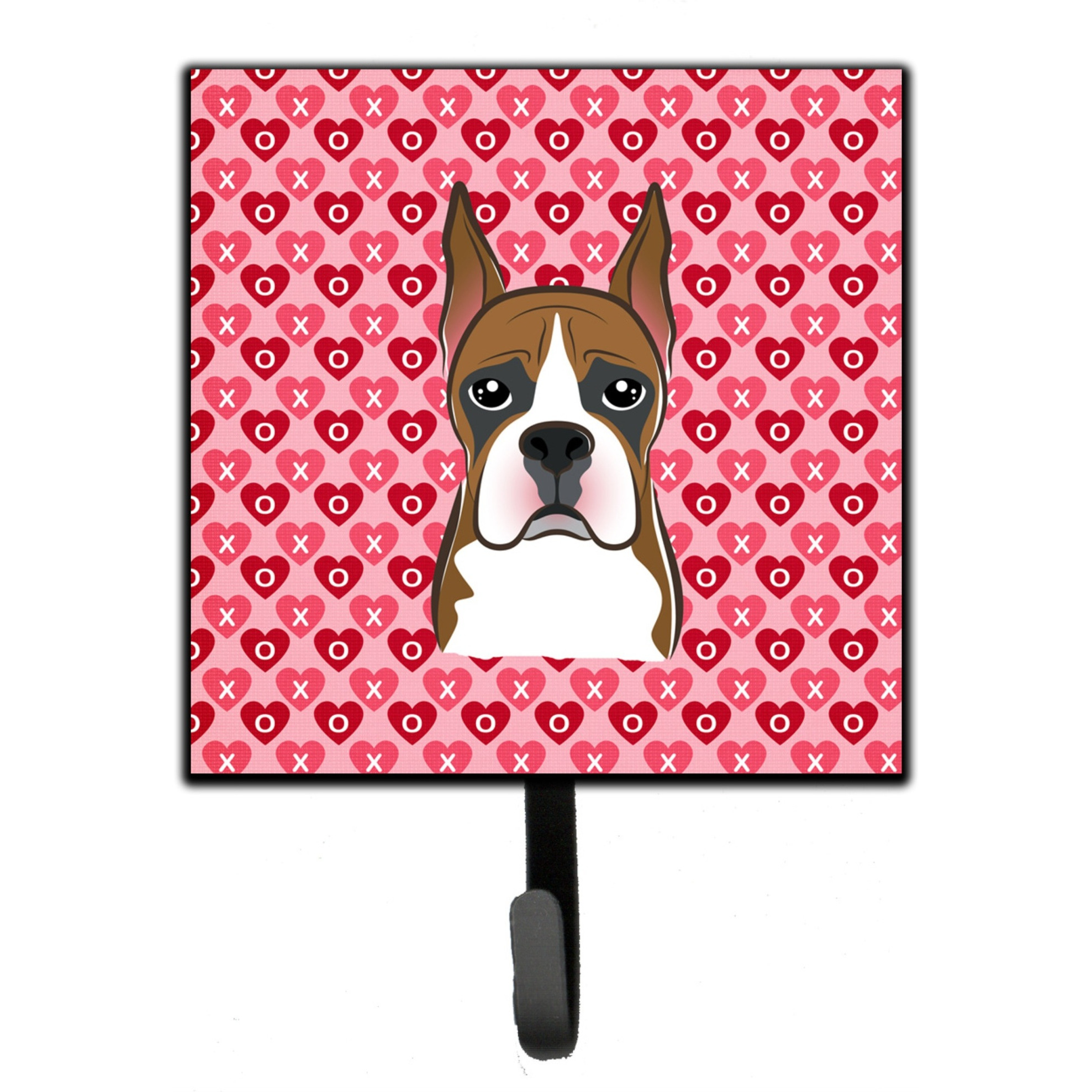 &quotCaroline's Treasures Boxer Hearts Wall Hook, Small, Multicolor"