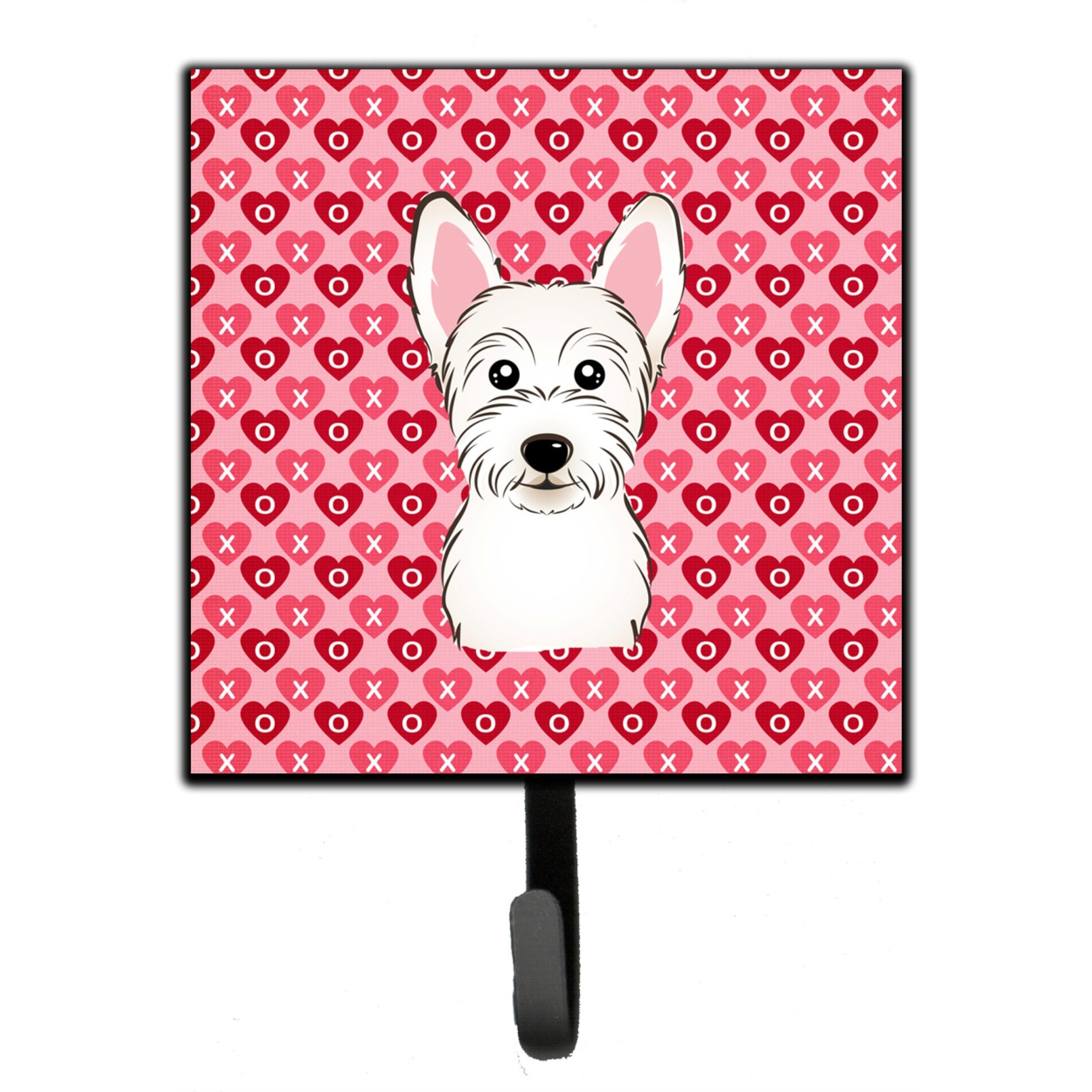 &quotCaroline's Treasures Westie Hearts Wall Hook, Small, Multicolor"