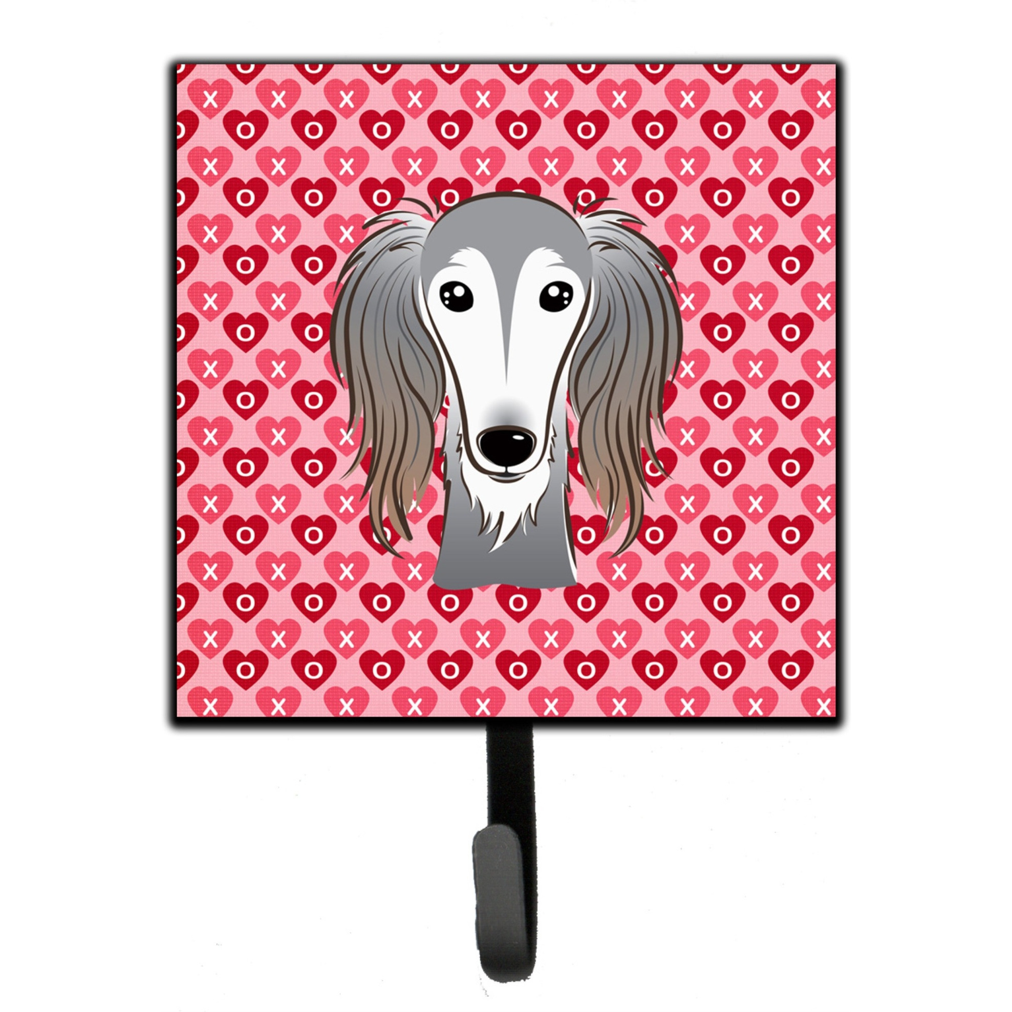 &quotCaroline's Treasures Saluki Hearts Wall Hook, Small, Multicolor"