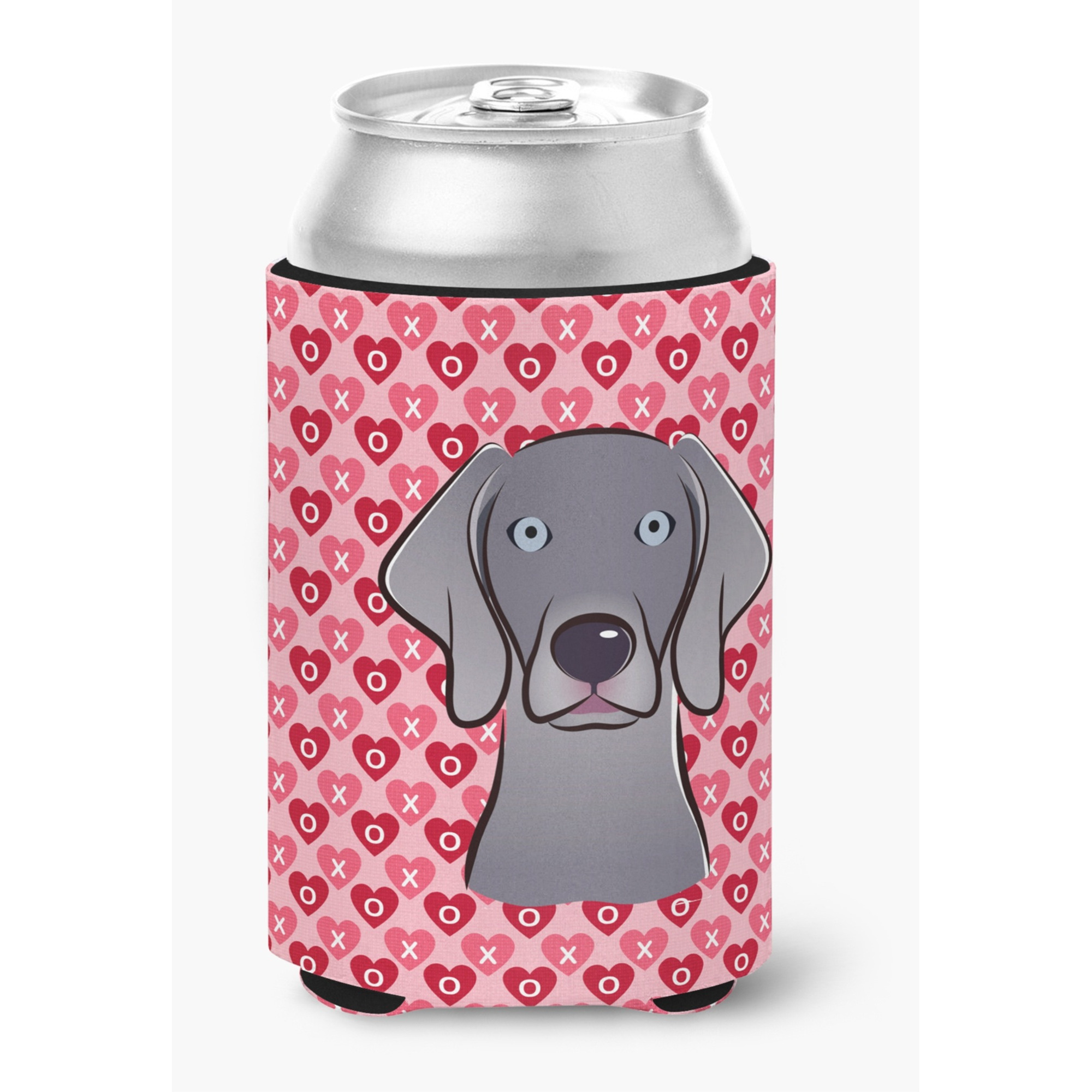 &quotCaroline's Treasures Weimaraner Hearts Can or Bottle Hugger, Multicolor"