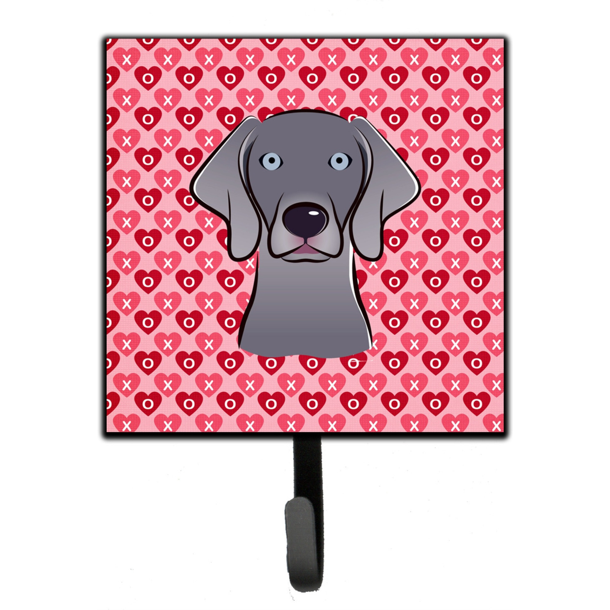 &quotCaroline's Treasures Weimaraner Hearts Wall Hook, Small, Multicolor"