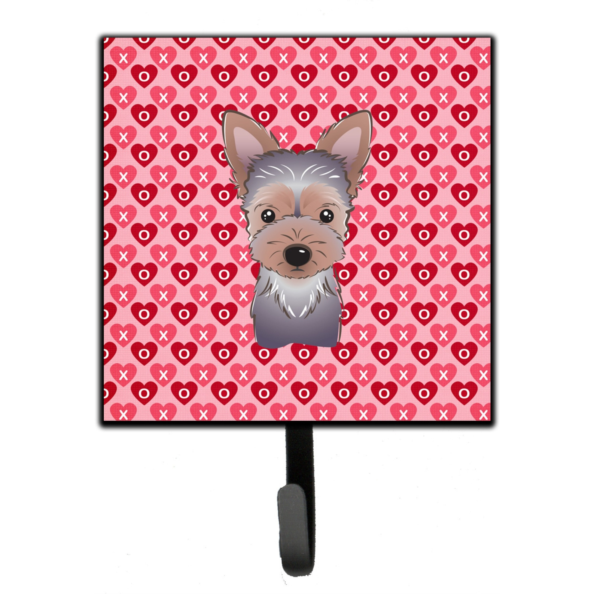 &quotCaroline's Treasures Yorkie Puppy Hearts Wall Hook, Small, Multicolor"